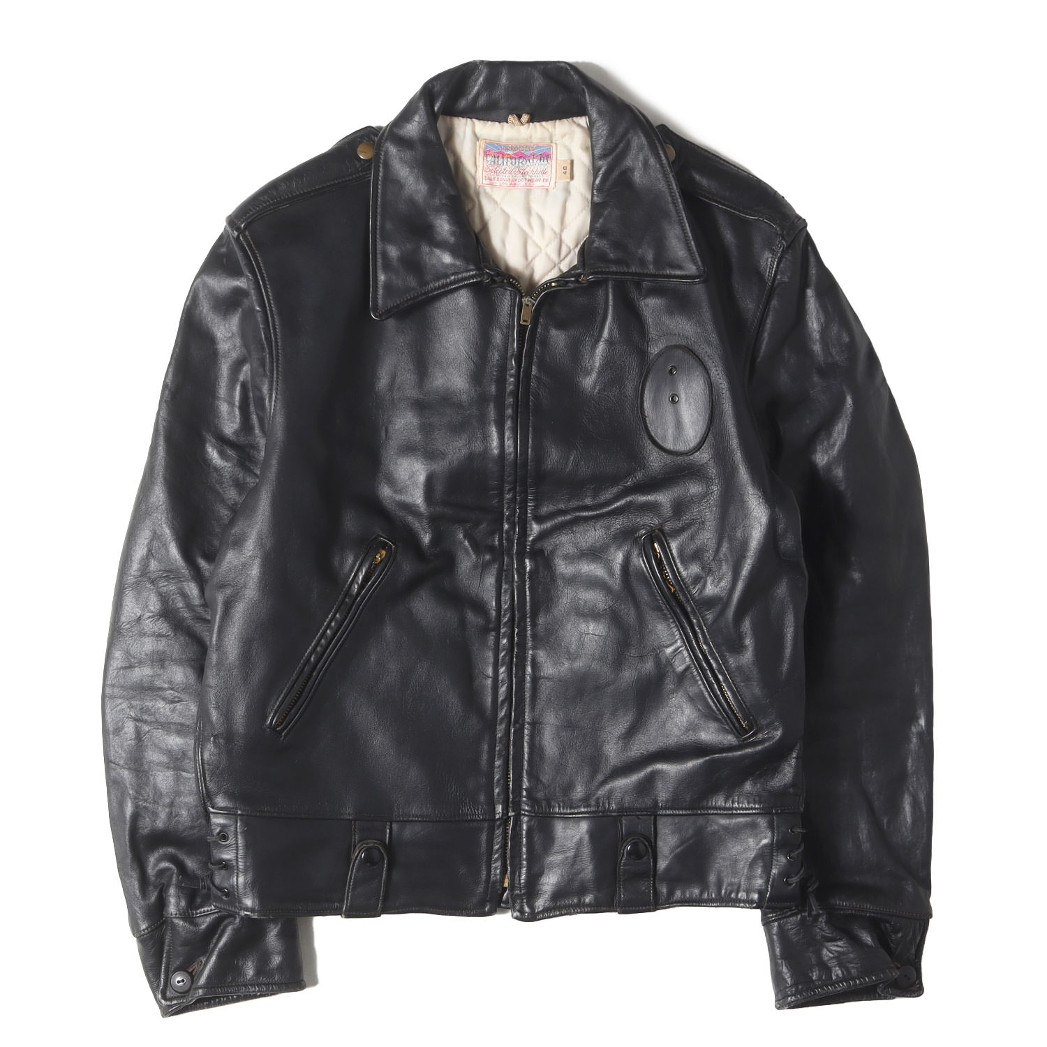 60s ヴィンテージ ポリスマンジャケット　ネイビーブラック　タロンジップ USA 60s ヴィンテージ ジャケット ブルゾン スイングトップ