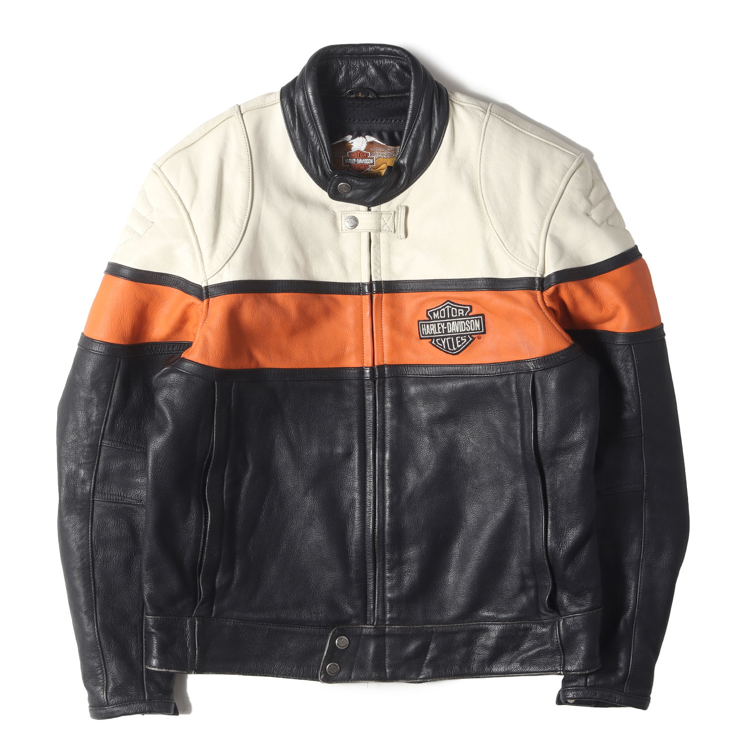 ハーレーダビットソン シングルライダース M ダークブラウン 中古・古着通販】HARLEY-DAVIDSON (ハーレーダビッドソン