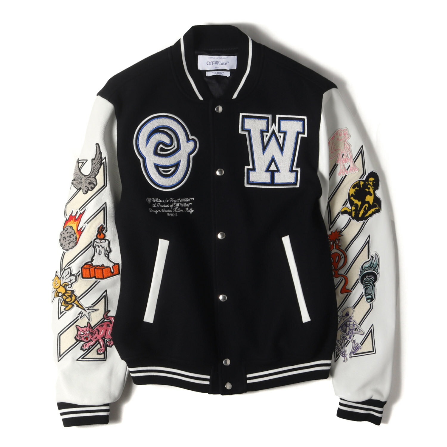 off-white メンズ スタジャン アウター ジャケット 楽天市場】off－white スタジャン（コート・ジャケット｜メンズ