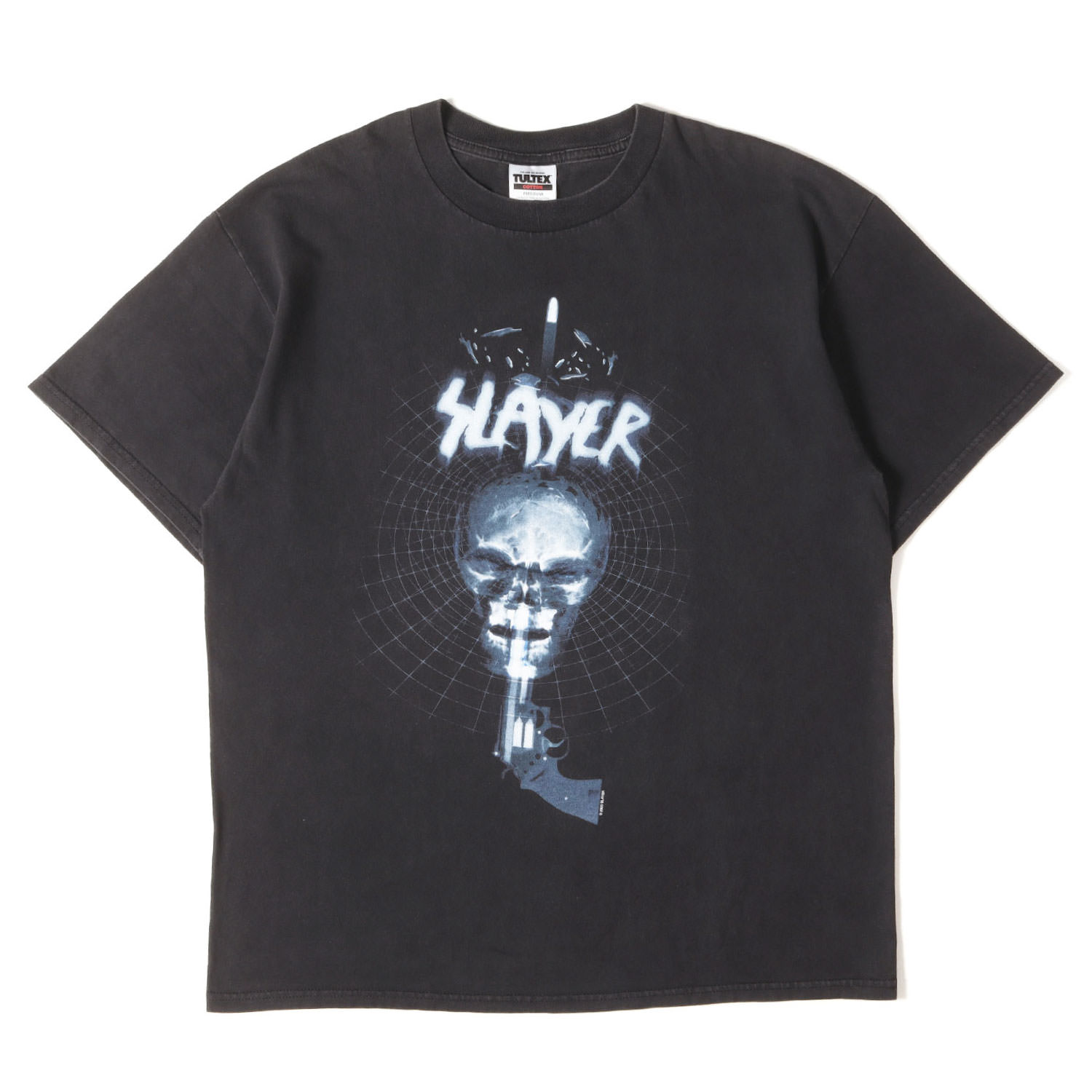 Vintage Music Item 00s SLAYER 2000 TOUR スレイヤー Tシャツ メキシコ製 TULTEX ブラック 黒 XL | ロック バンド メタル 00年代 ヴィンテージ 古着 GOODフェード トップス カットソー 半袖【メンズ】【中古】【K4914】