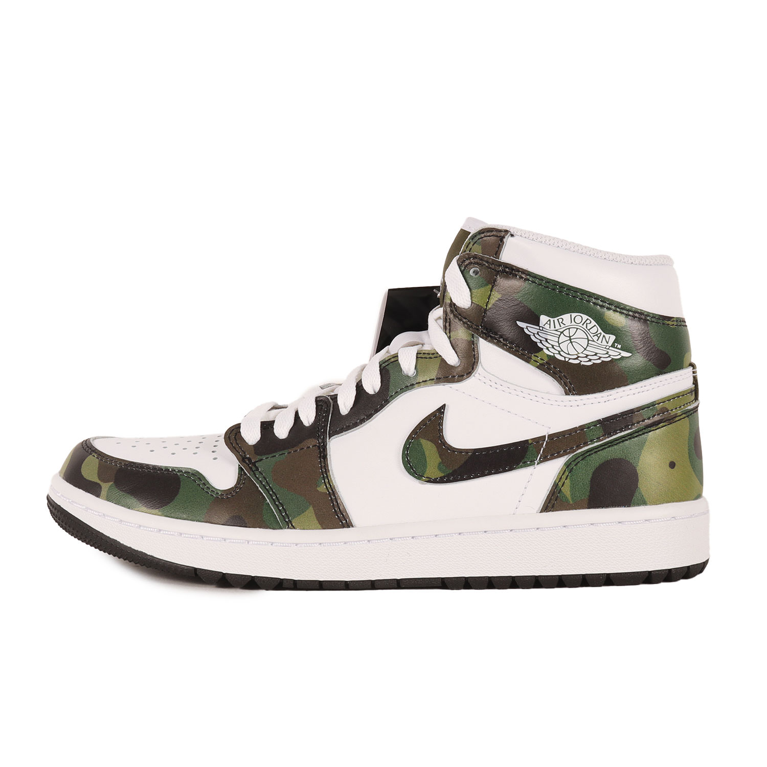 NIKE ナイキ サイズ:US8.5(26.5cm) | AIR JORDAN 1 HIGH GOLF CAMO (DQ0660-300) | エアジョーダン1 ハイ ゴルフ カモ | レギオングリーン ホワイト | ハイカット スニーカー シューズ 靴