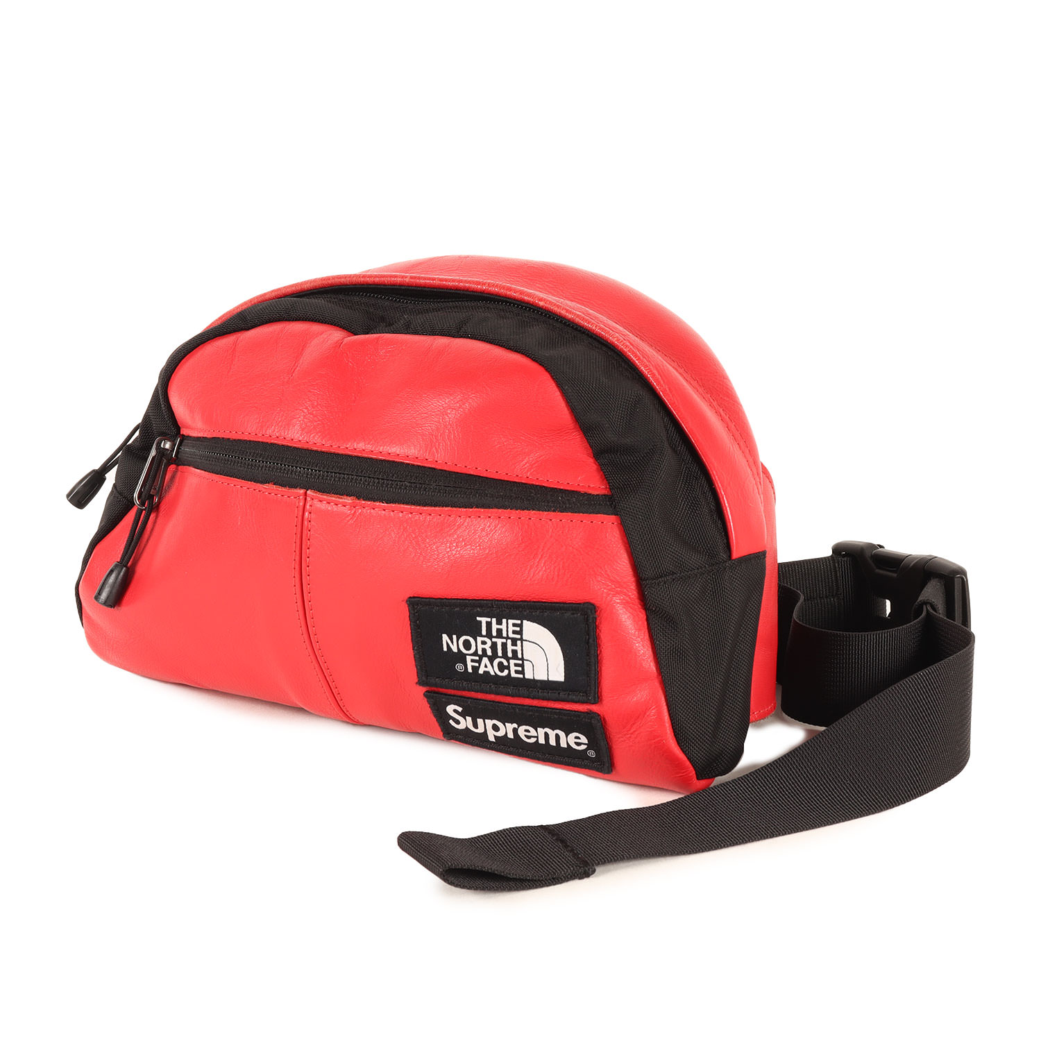 【本革】Supremeノースフェイス レザーバッグ　ボディバッグ　ポーチ　カバン 本革】Supremeノースフェイス レザーバッグ ボディバッグ ポーチ