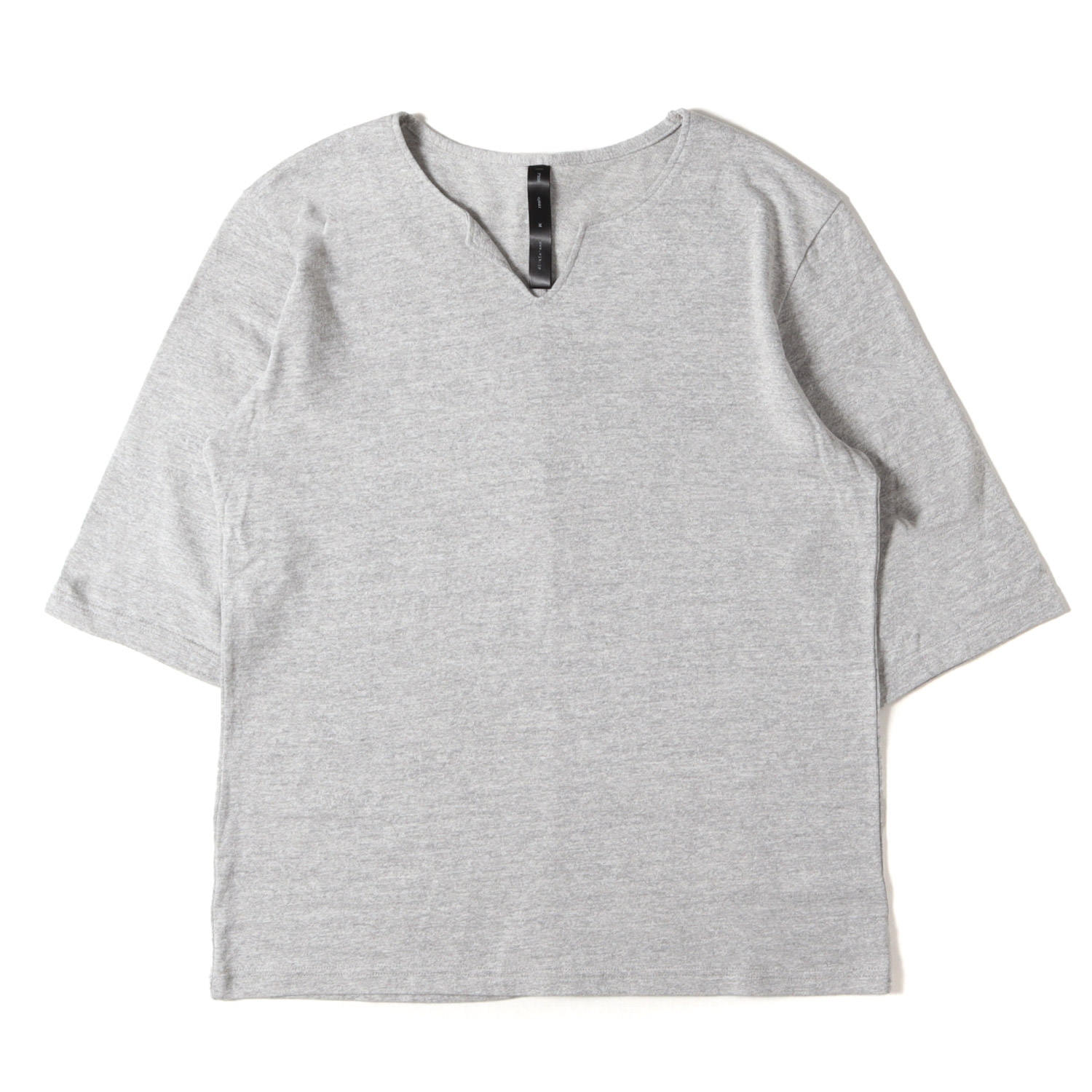 Rakuten - WJK ダブルジェイケイ Tシャツ ヘザーグレー サイズ:M | 25SS キーネック ハーフスリーブ Tシャツ (key neck H-S Tee) | トップス カットソー 半袖【メンズ】【K4752】