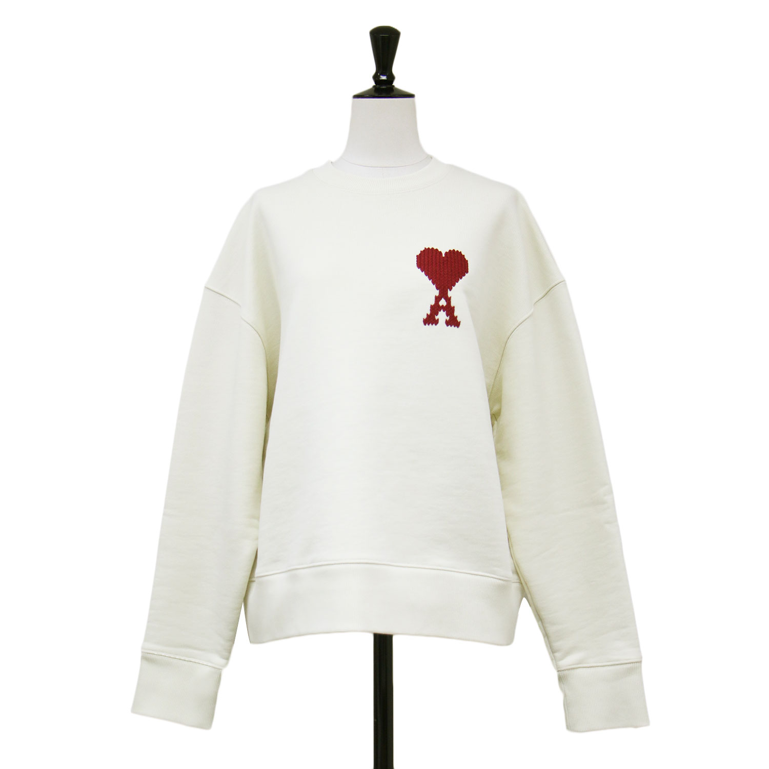 AMI Alexandre Mattiussi アミアレクサンドルマテュッシ ニット ホワイト 白 サイズ:XS | 26春夏 コットン ロゴ 刺繍 スウェットシャツ | Ami De Coeur | 長袖 クルーネック ワイド ドロップショルダー | トップス トレーナー【レディース】【中古】 楽天市場】Ami alexandre mattiussi（柄刺繍）（レディース