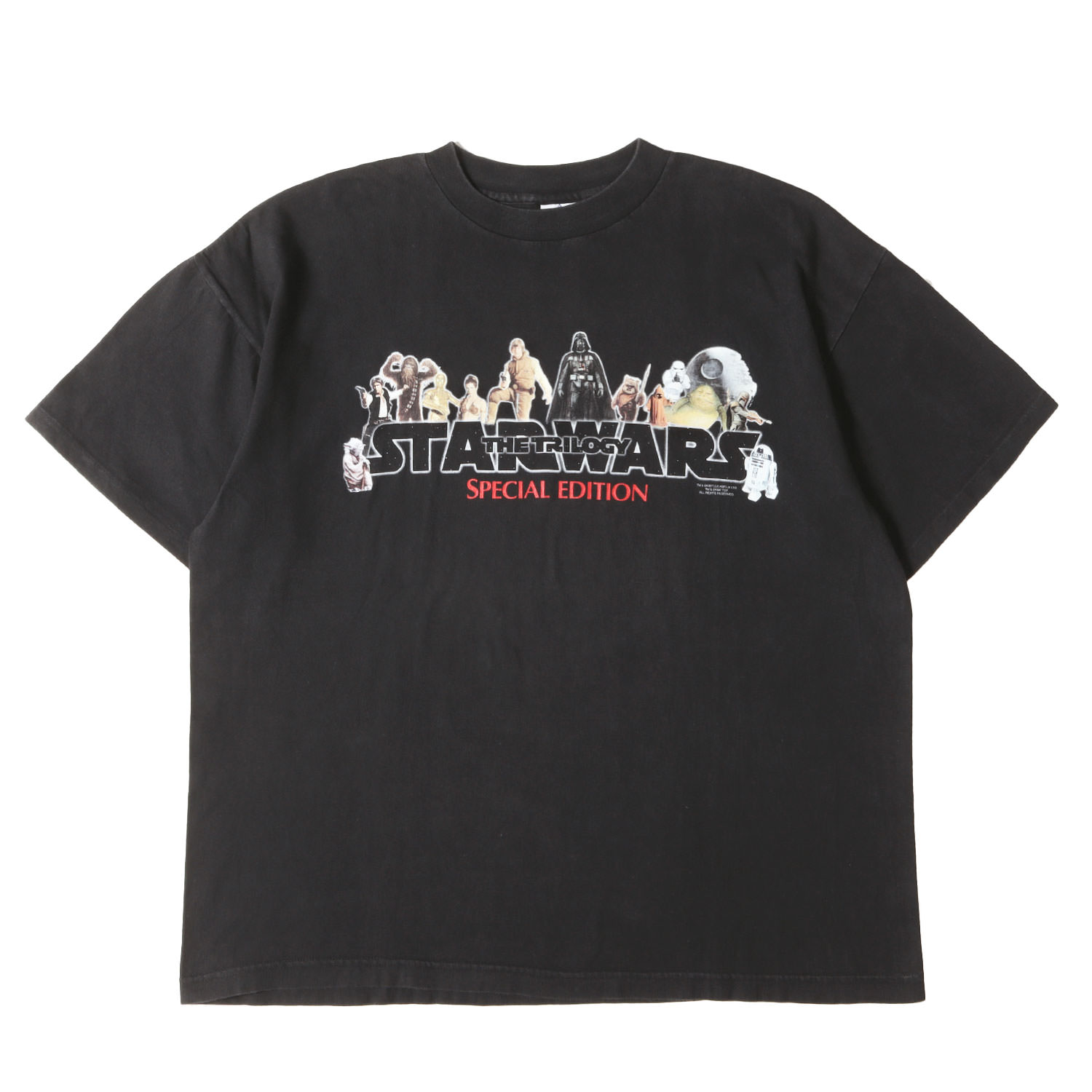 Rakuten - 90s - 00s ヴィンテージ古着 | 90s STAR WARS THE TRILOGY VHS 発売記念 プロモーション Tシャツ | USA製 PYRAMID | ブラック 黒 サイズ:XL | トップス カットソー 半袖 | 90年代 【メンズ】【中古】【K4838】