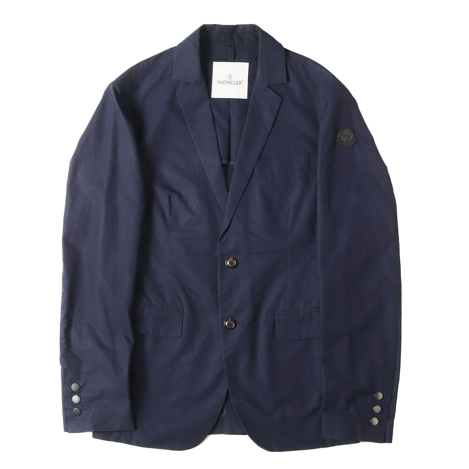 美品！MONCLER 黒 テーラードジャケット メンズ ブラック（黒）系 MONCLER(モンクレール) テーラードジャケット(メンズ