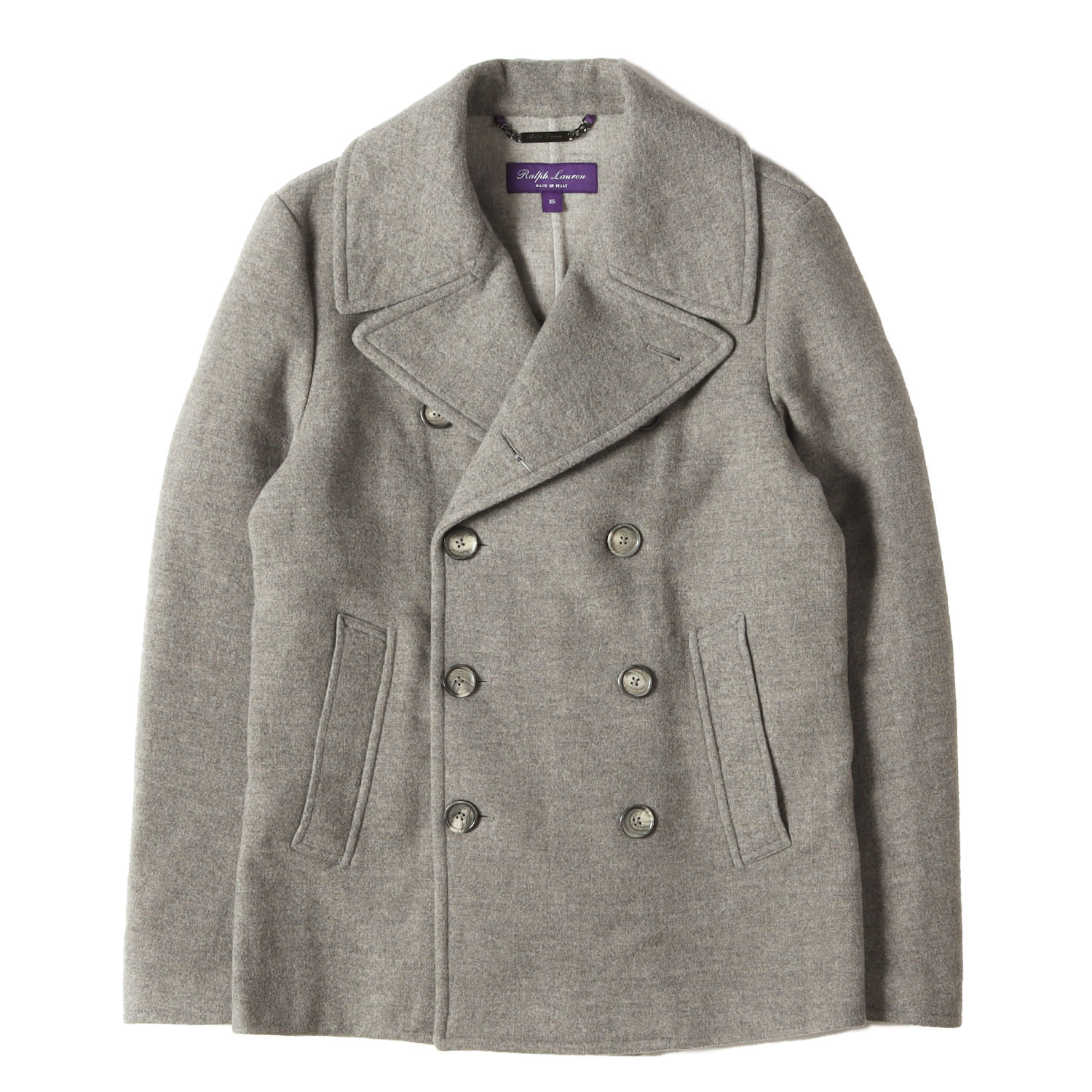 【美品】Ralph Lauren カシミヤ混 ヴィンテージ PコートブラウンM 美品】Ralph Lauren カシミヤ混 ヴィンテージ PコートブラウンMの通販