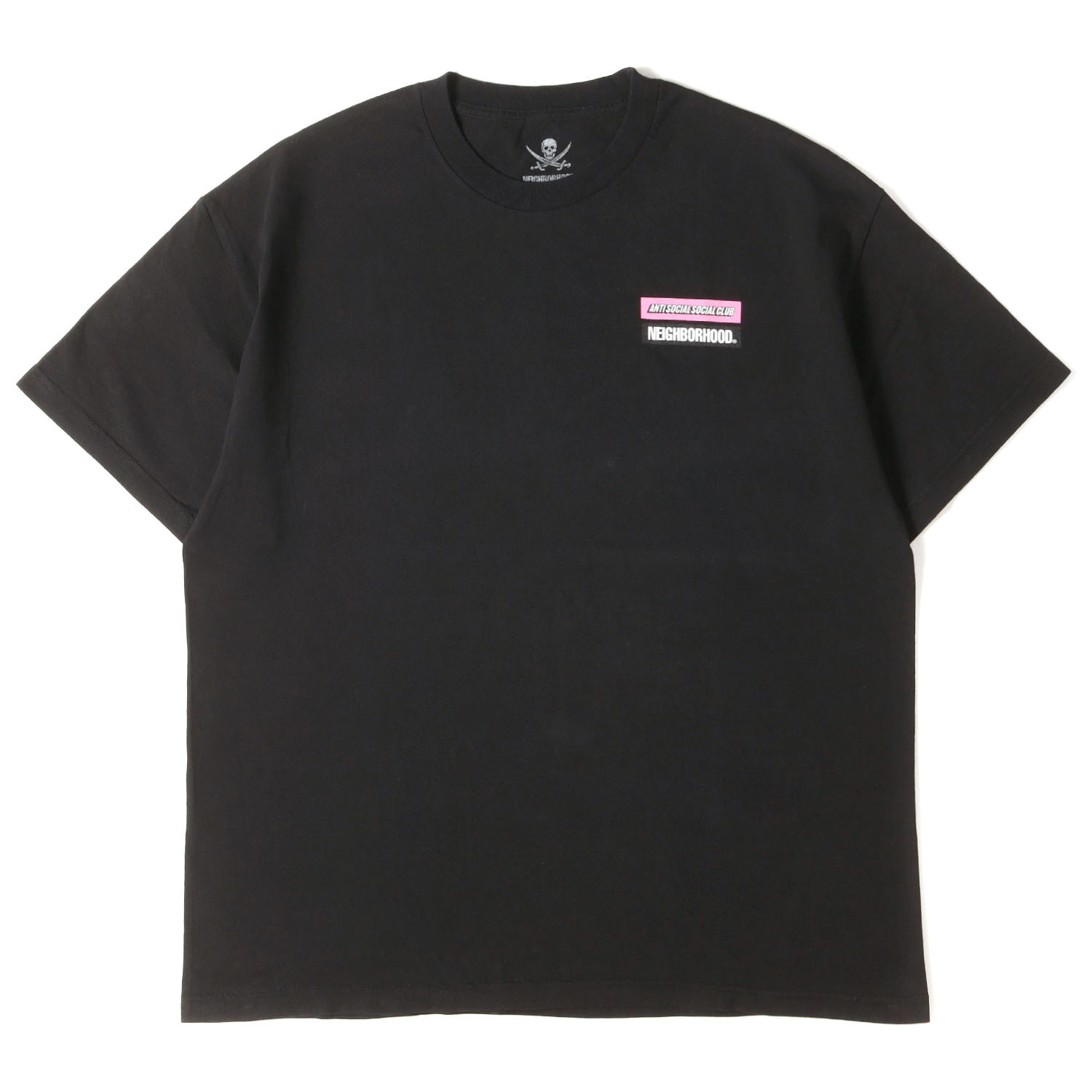 ASSC×neighborhood コラボTシャツ/黒XL NEIGHBORHOOD（ネイバーフッド） x Anti Social Social Club アンチ