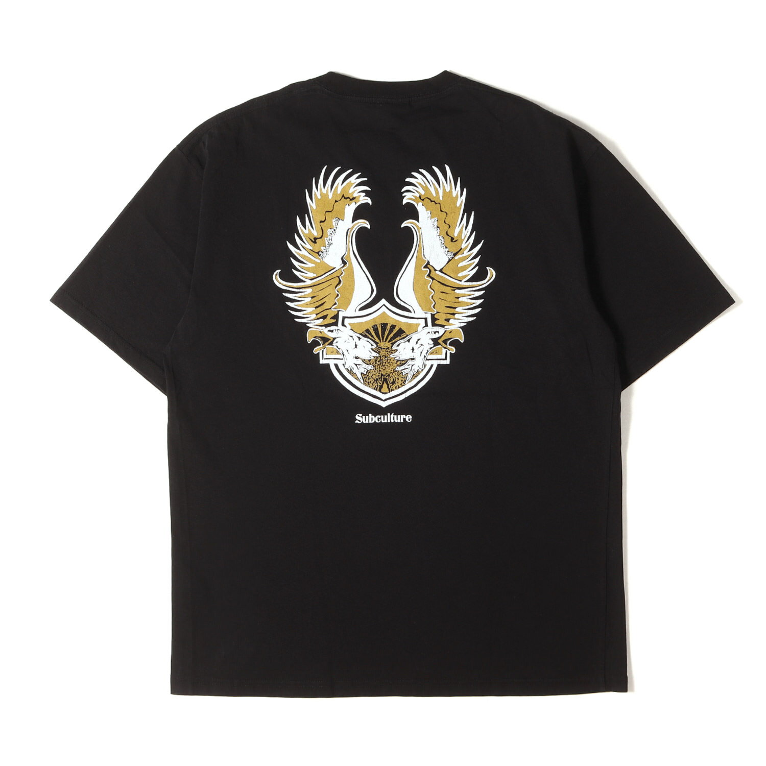 Rakuten - Subculture サブカルチャー Tシャツ ブラック 黒 サイズ:2 | 23SS ツインイーグル グラフィック Tシャツ TWIN EAGLE T-SHIRT | 半袖 ショート ハーフ スリーブ カットソー【メンズ】【中古】【K4837】