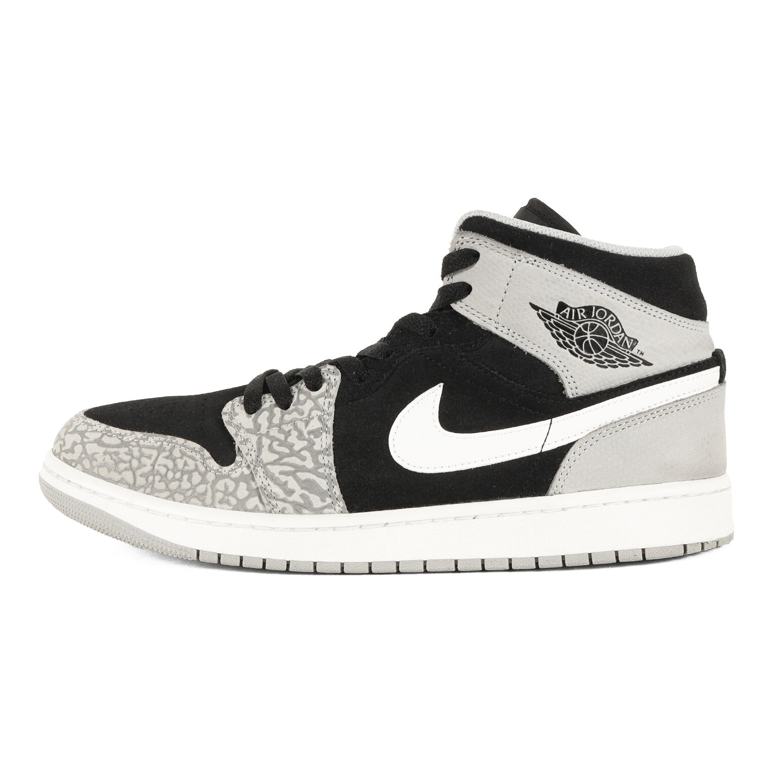 NIKE ナイキ サイズ:US10(28.0cm) | AIR JORDAN 1 MID SE ELEPHANT TOE (DM1200-016) | エアジョーダン1 ミッド エレファント トゥ | ブラック ユニバーシティレッド | ハイカット スニーカー シューズ 靴