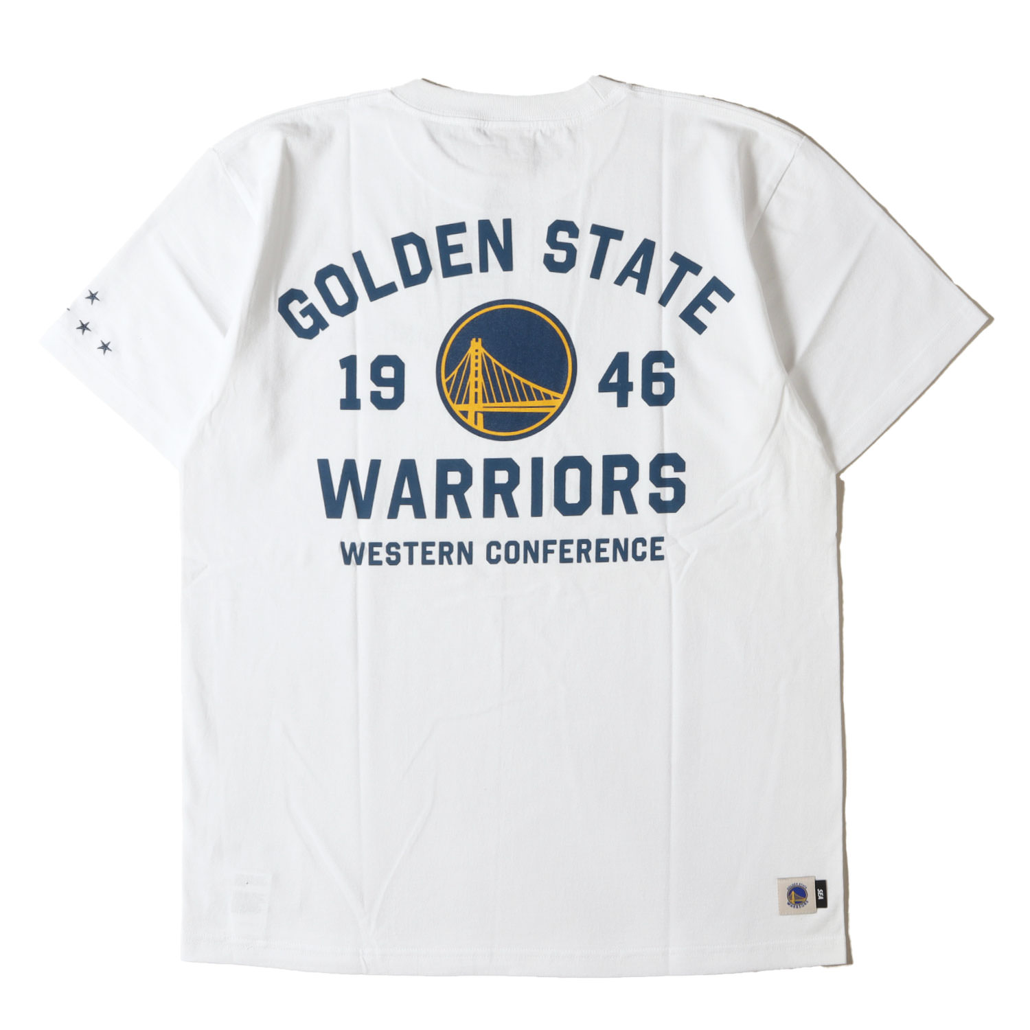 WIND AND SEA ウィンダンシー Tシャツ ホワイト 白 サイズ:L 25AW ×NBA ゴールデンステート ウォリアーズ チームロゴ Tシャツ NBA GOLDEN STATE TEE 半袖 ショート ハーフ スリーブ カットソー【メンズ】【K4808】