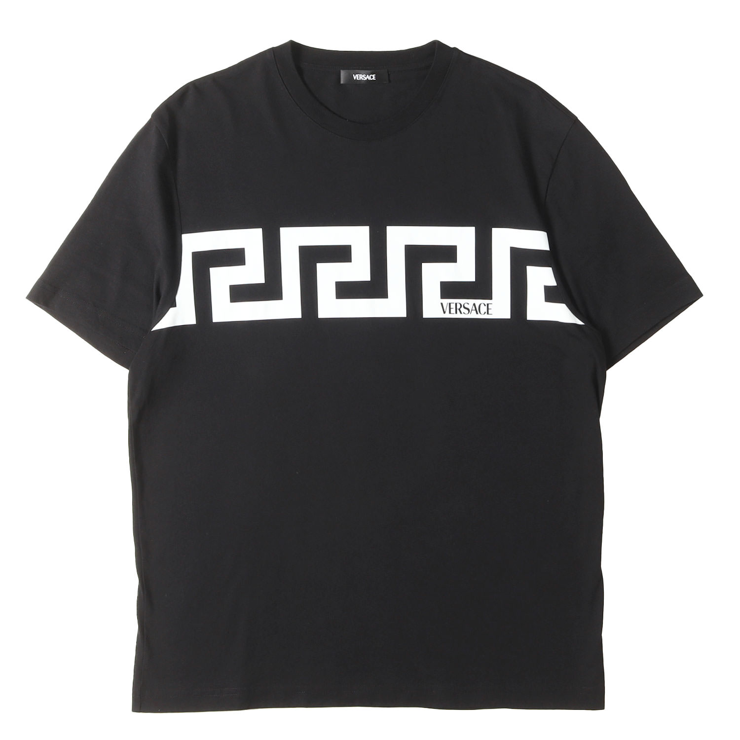 Rakuten - VERSACE ヴェルサーチ Tシャツ ブラック 黒 サイズ:M | 24SS グレカ プリント クルーネック Tシャツ | トップス カットソー 半袖【メンズ】【中古】【美品】【K4832】
