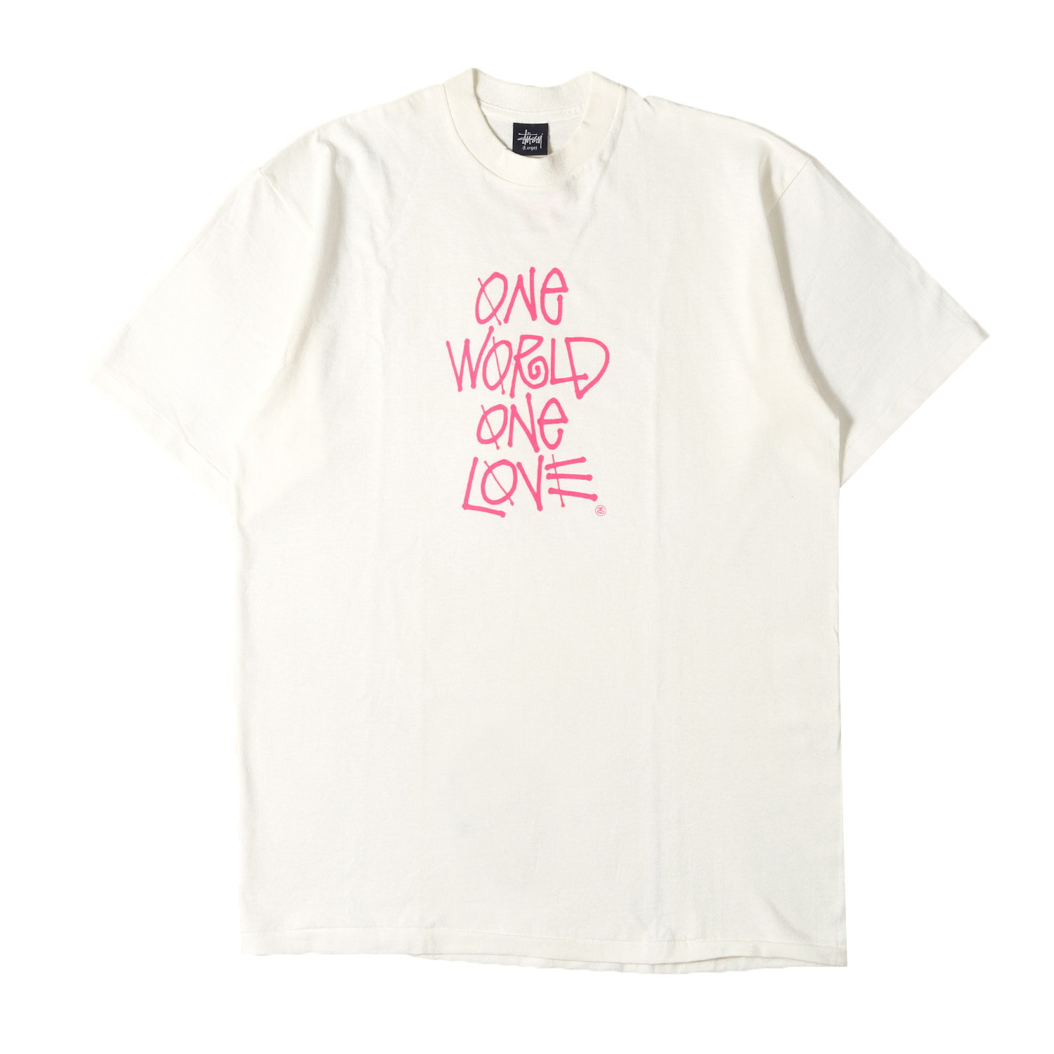 受発注 ステューシー✨️One World ショーンフォント 長袖 ロンT 黒 