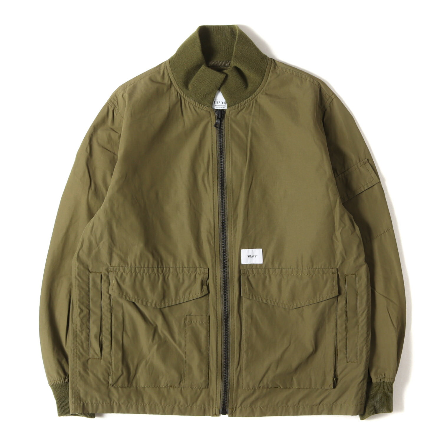 ジャケット・アウター WTAPS 20AW Wafer Jacket.Nylon.Ripstop-2 WTAPS ダブルタップス コート リップストップ ノーカラー ジャケット