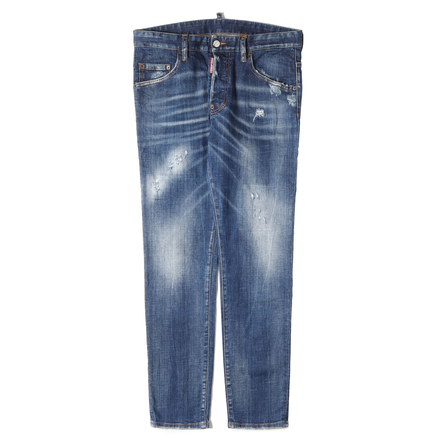 乐天商城 - DSQUARED2 ディースクエアード パンツ インディゴ サイズ:46 | 20AW スケーター ダメージ加工 ストレッチ デニムパンツ(Skater Jean) | ボトムス ジーンズ ジーパン【メンズ】【中古】【K4851】