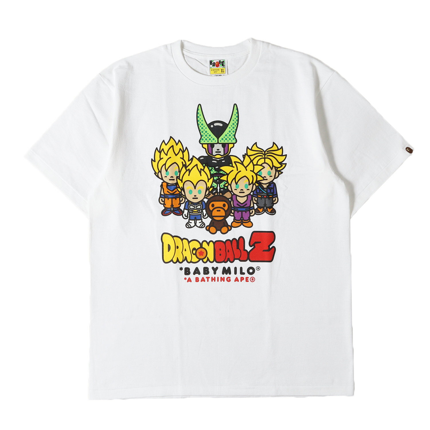 Rakuten - A BATHING APE ア ベイシング エイプ Tシャツ ホワイト 白 サイズ:XL | 20SS ×ドラゴンボール Z ベビーマイロ & 超サイヤ人 & セル Tシャツ | トップス カットソー 半袖 | コラボ【メンズ】【K4840】