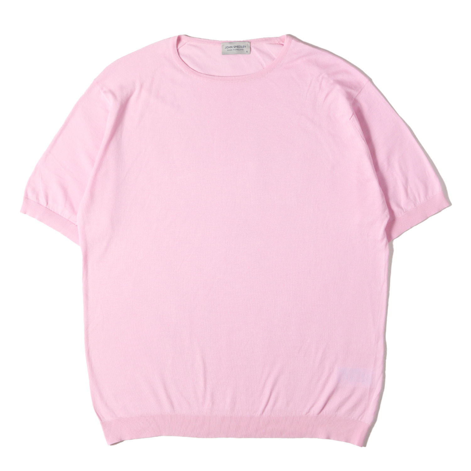 乐天商城 - JOHN SMEDLEY ジョンスメドレー ニット ピンク サイズ:XL | シーアイランドコットン 半袖 ハイゲージ コットンニット | トップス セーター【メンズ】【中古】【美品】【K4837】