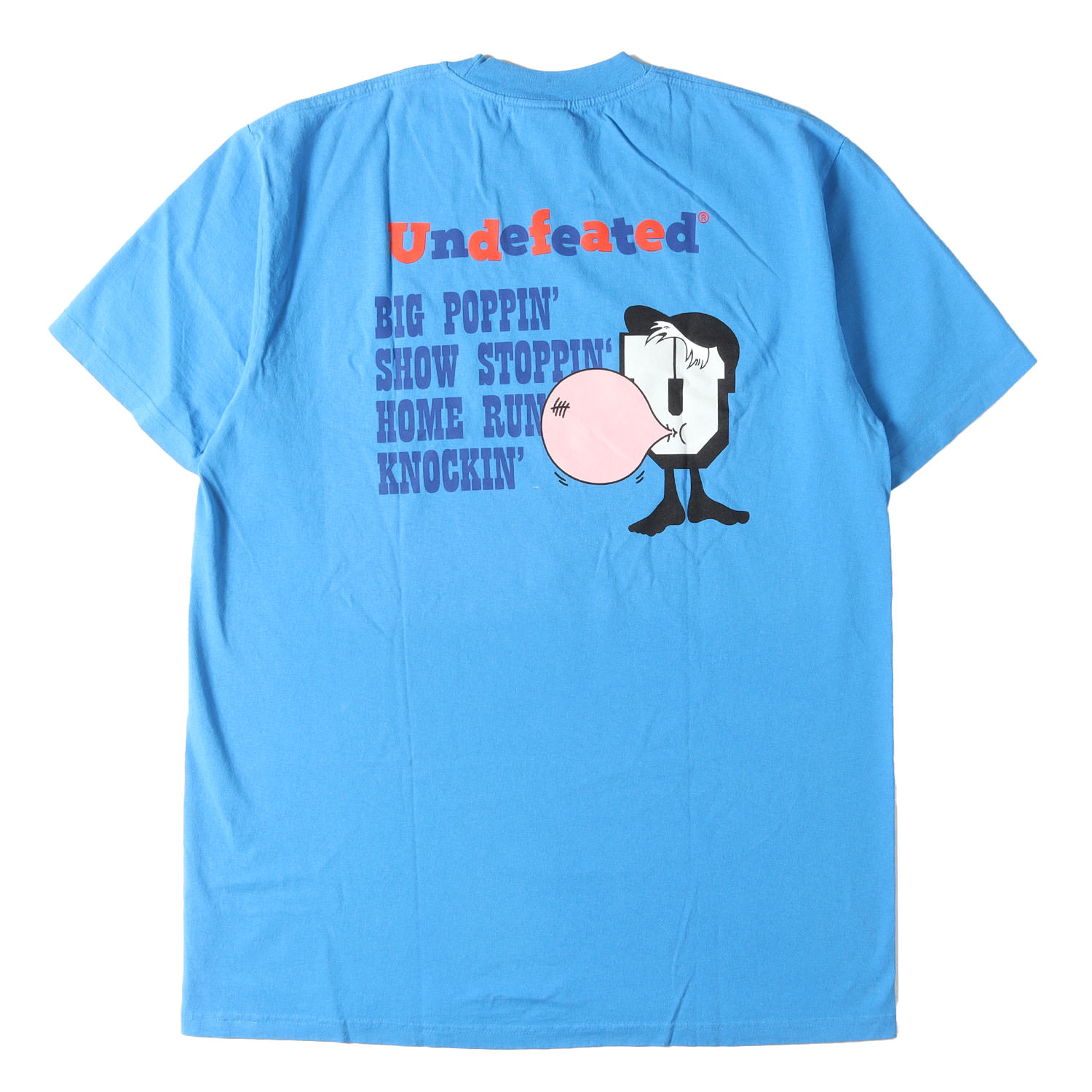 UNDEFEATED アンディフィーテッド Tシャツ フレンチブルー 青 サイズ:L | キャラクター グラフィック Tシャツ BIG POPPIN S/S TEE | 半袖 ショート ハーフ スリーブ カットソー