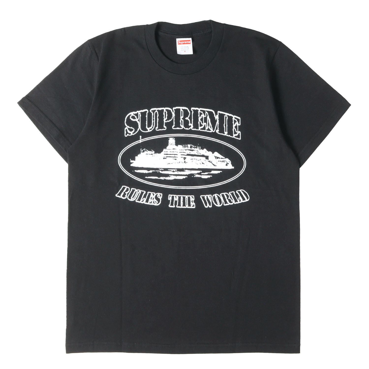 Supreme シュプリーム Tシャツ ブラック 黒 サイズ:S | 23AW ×Corteiz グラフィック Tシャツ(Rules The World Tee) | トップス カットソー 半袖【メンズ】【K4793】