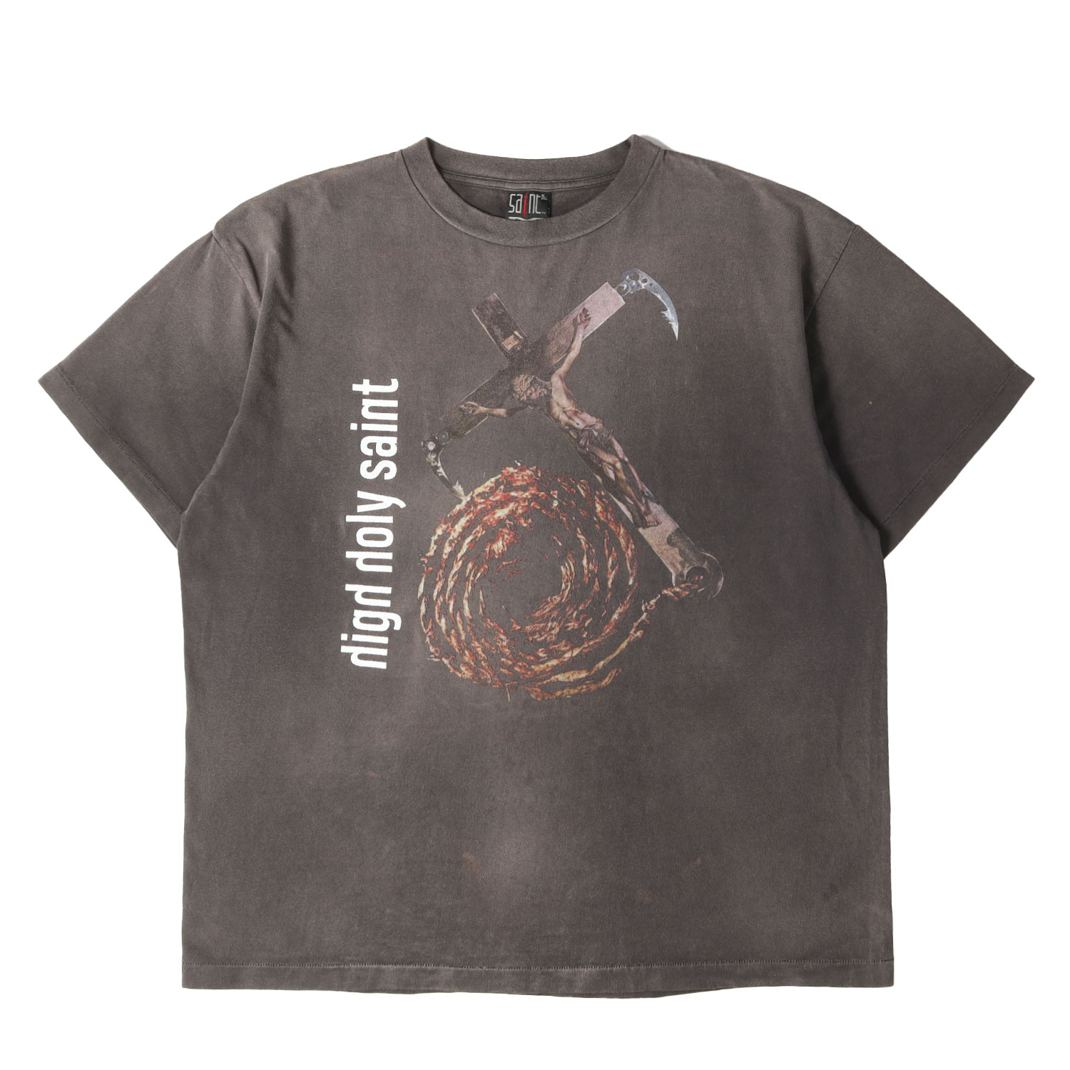 乐天商城 - SAINT MICHAEL セントマイケル Tシャツ ブラック サイズ:XXL | 22SS ヴィンテージ加工 グラフィック Tシャツ(SS TEE ANCHOR) | トップス カットソー 半袖【メンズ】【中古】【美品】【K4858】