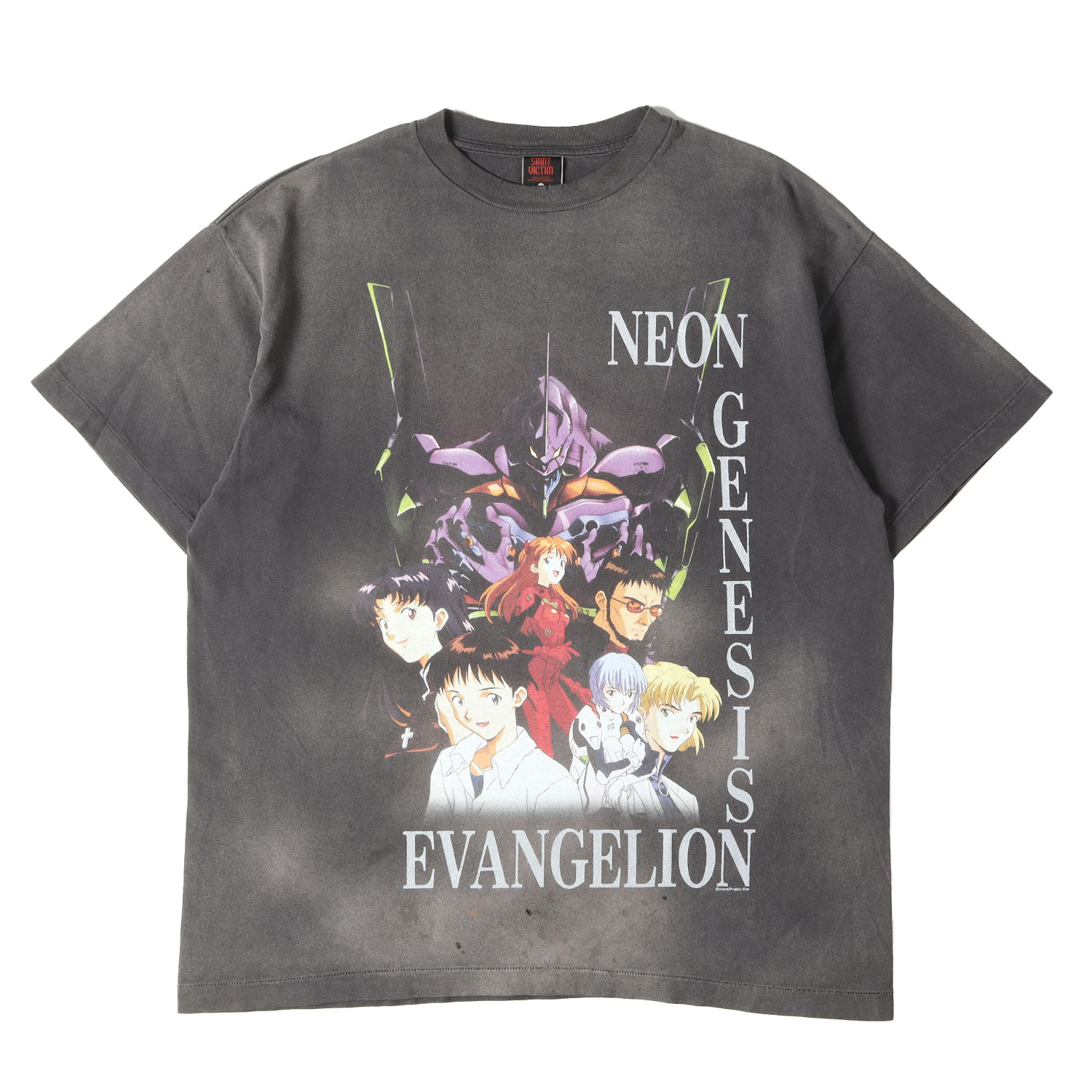 Character - SAINT MICHAEL セントマイケル Tシャツ ブラック 黒 サイズ:XL | 24SS ×新世紀エヴァンゲリオン キャラクター Tシャツ(EV SS TEE NEON GNSIS) | トップス カットソー 半袖【メンズ】【中古】【美品】【K4811】