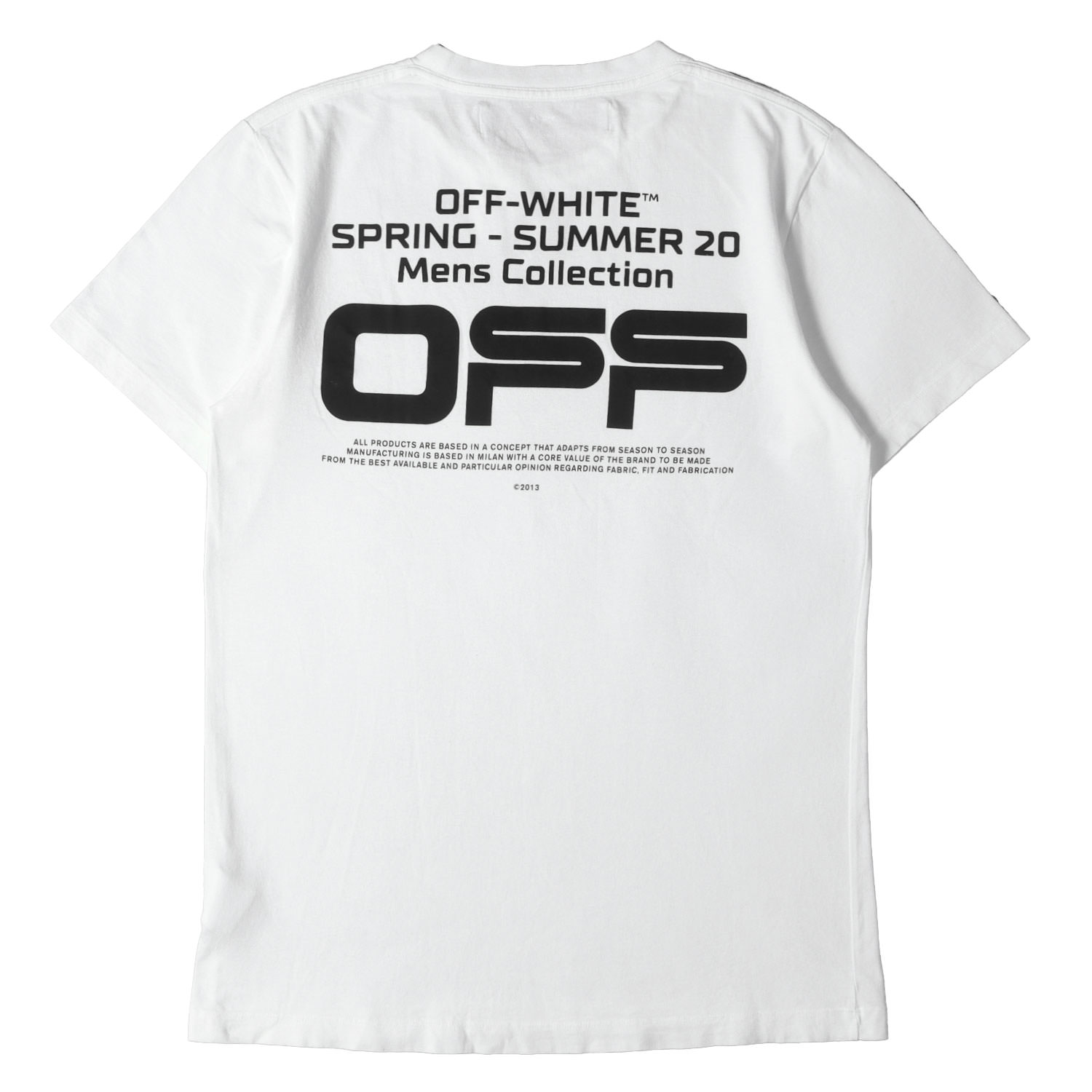 STREET - OFF-WHITE オフホワイト Tシャツ ホワイト 白 サイズ:M | 20SS グラフィックプリント Tシャツ WAVY LINE LOGO S/S SLIM TEE | 半袖 ショート ハーフ スリーブ カットソー【メンズ】【中古】【K4817】