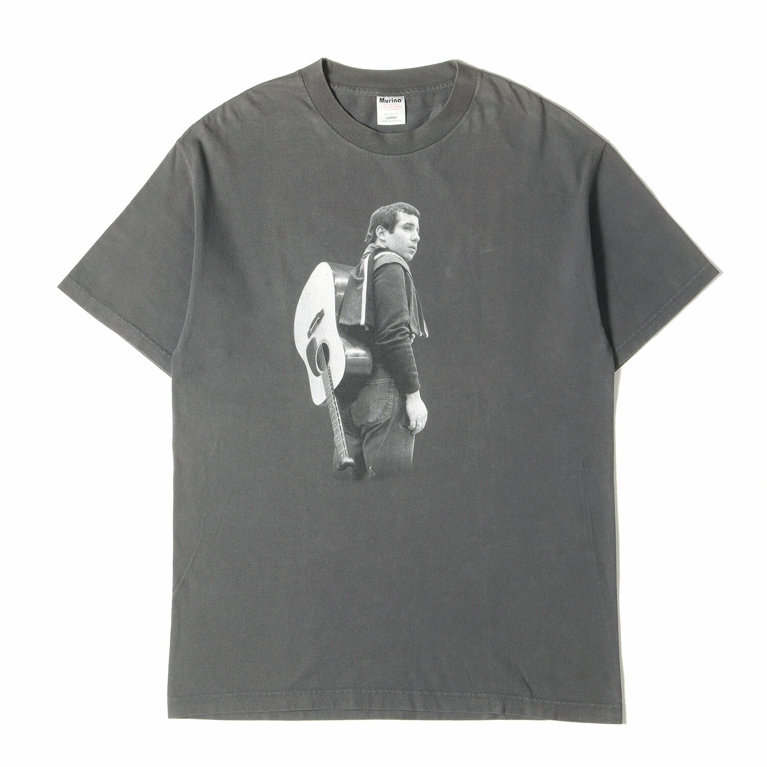Vintage Music Item ヴィンテージミュージックアイテム Tシャツ チャコール サイズ:L | 90s Paul Simon フォトプリント Tシャツ USA製 Murino | 半袖 ショート ハーフ スリーブ カットソー【メンズ】【中古】【K4829】