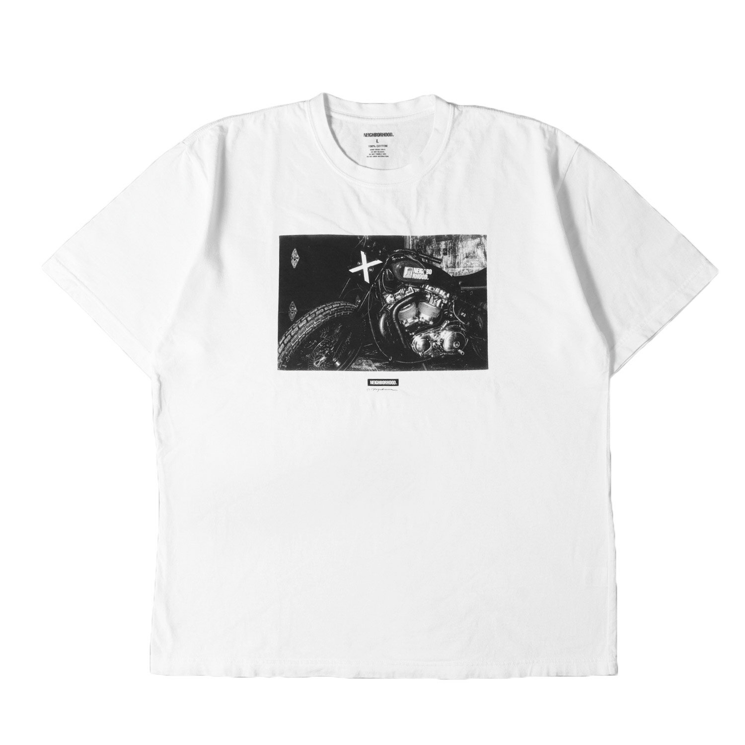 Rakuten - NEIGHBORHOOD ネイバーフッド Tシャツ ホワイト 白 サイズ:L | 25SS ×長濱治 フォト グラフィック Tシャツ | トップス カットソー 半袖【メンズ】【中古】【K4806】
