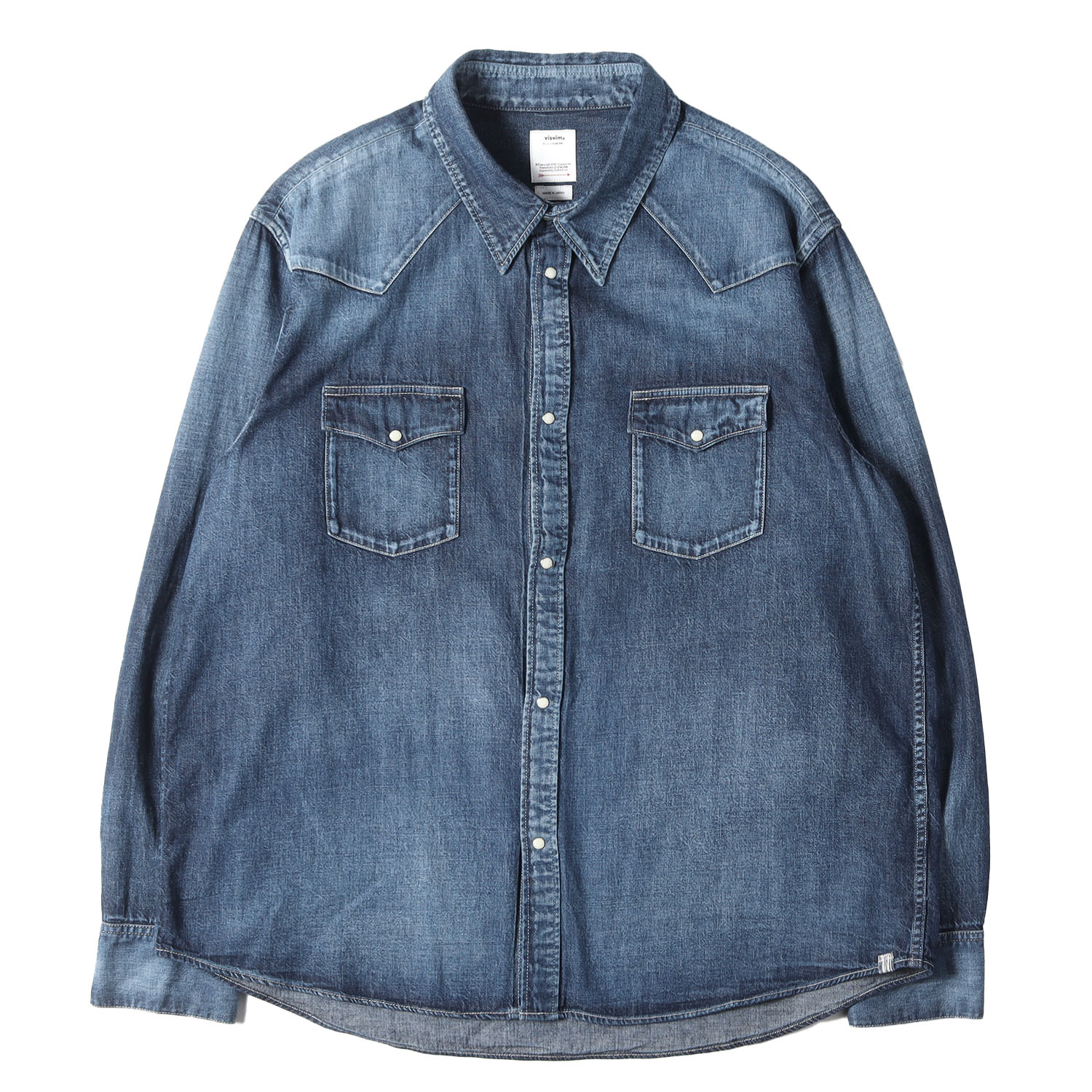 値下げ　visvim 水色 長袖シャツ サイズ1 楽天市場】VISVIM ビズビム（カラーブルー）（カジュアルシャツ