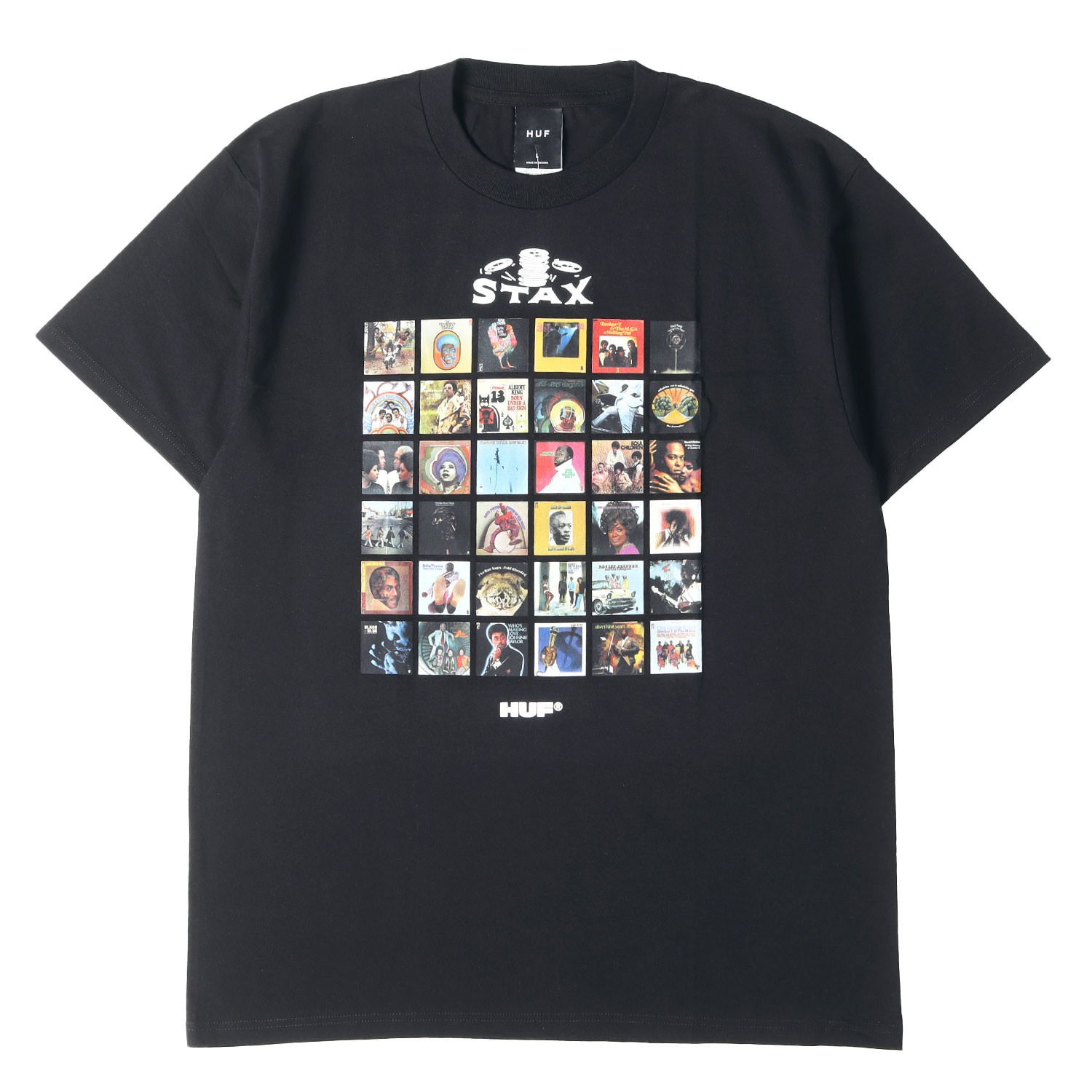乐天商城 - HUF ハフ Tシャツ ブラック 黒 サイズ:L | 25SS Stax Records アルバムアート Tシャツ (SVILLE USA S/S TEE) | トップス カットソー 半袖【メンズ】【K4837】