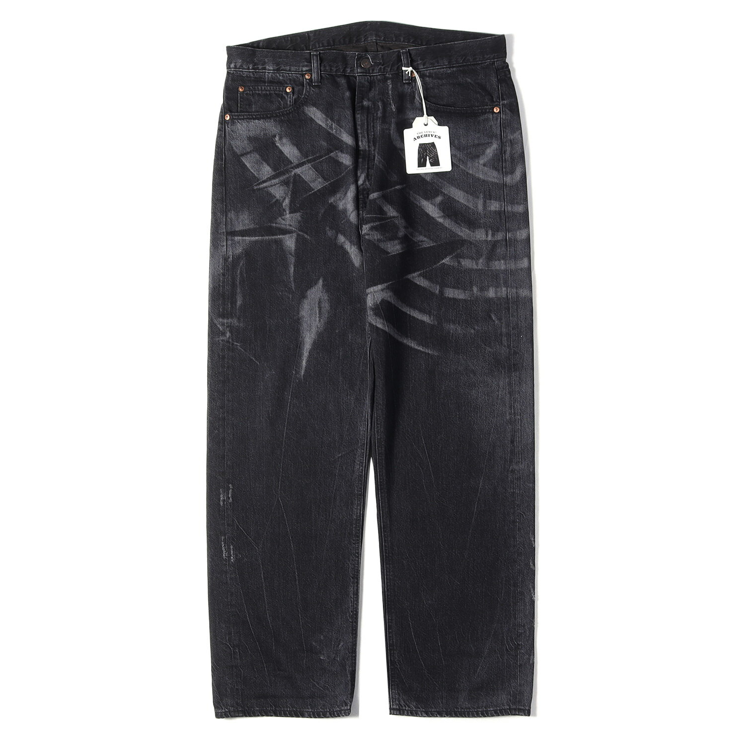 Levis / LVC リーバイス パンツ ブラック 黒 サイズ:36×32 | 希少 800本限定 | 1990年代復刻 4th & Market Jeans 554 デニムパンツ (23782-0006) | 日本製 | ボトムス ジーンズ ジーパン【メンズ】【中古】【新品同様】【K4807】