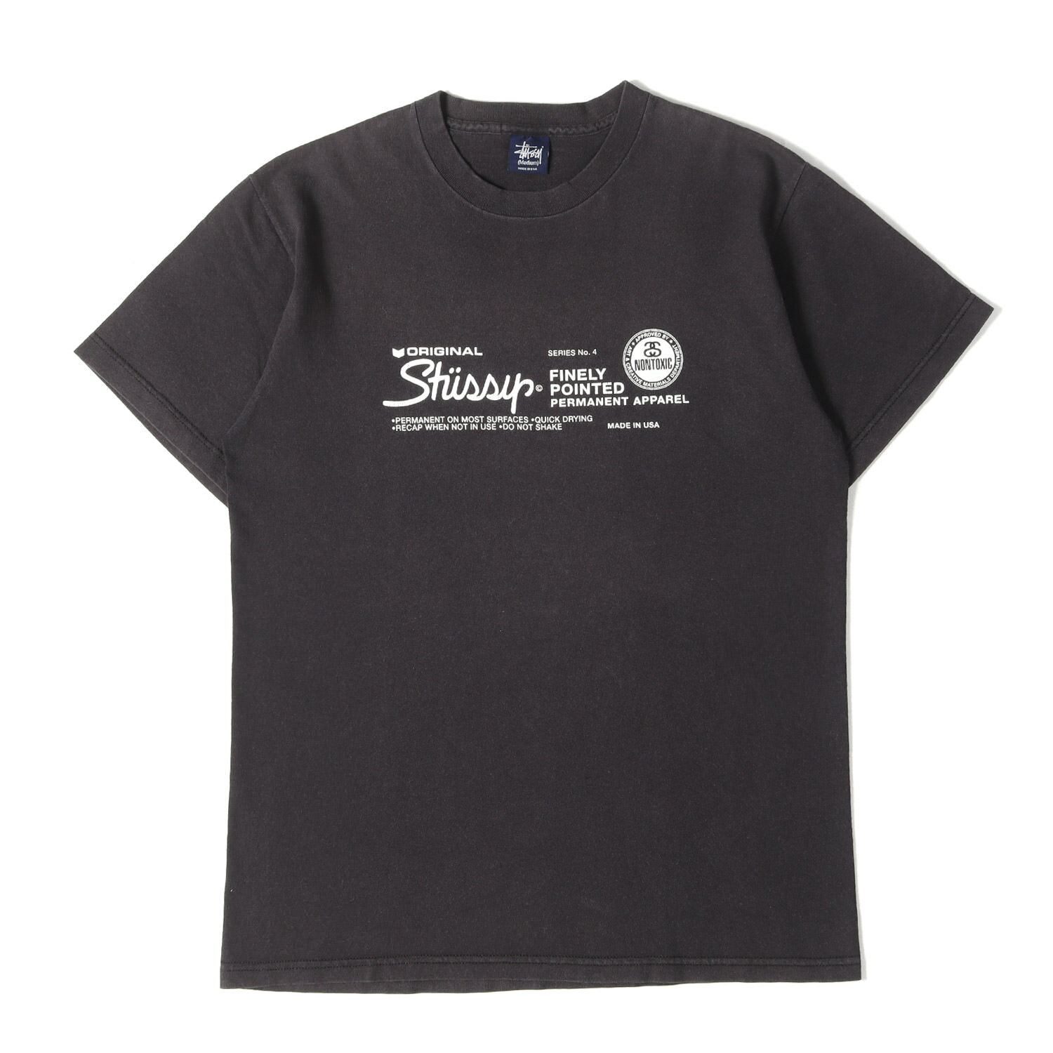Rakuten - STUSSY ステューシー Tシャツ ブラック 黒 サイズ:M | 00s 紺タグ グラフィックプリント Tシャツ(USA製) | トップス カットソー 半袖 | 00年代 アーカイブ【メンズ】【中古】【K4838】