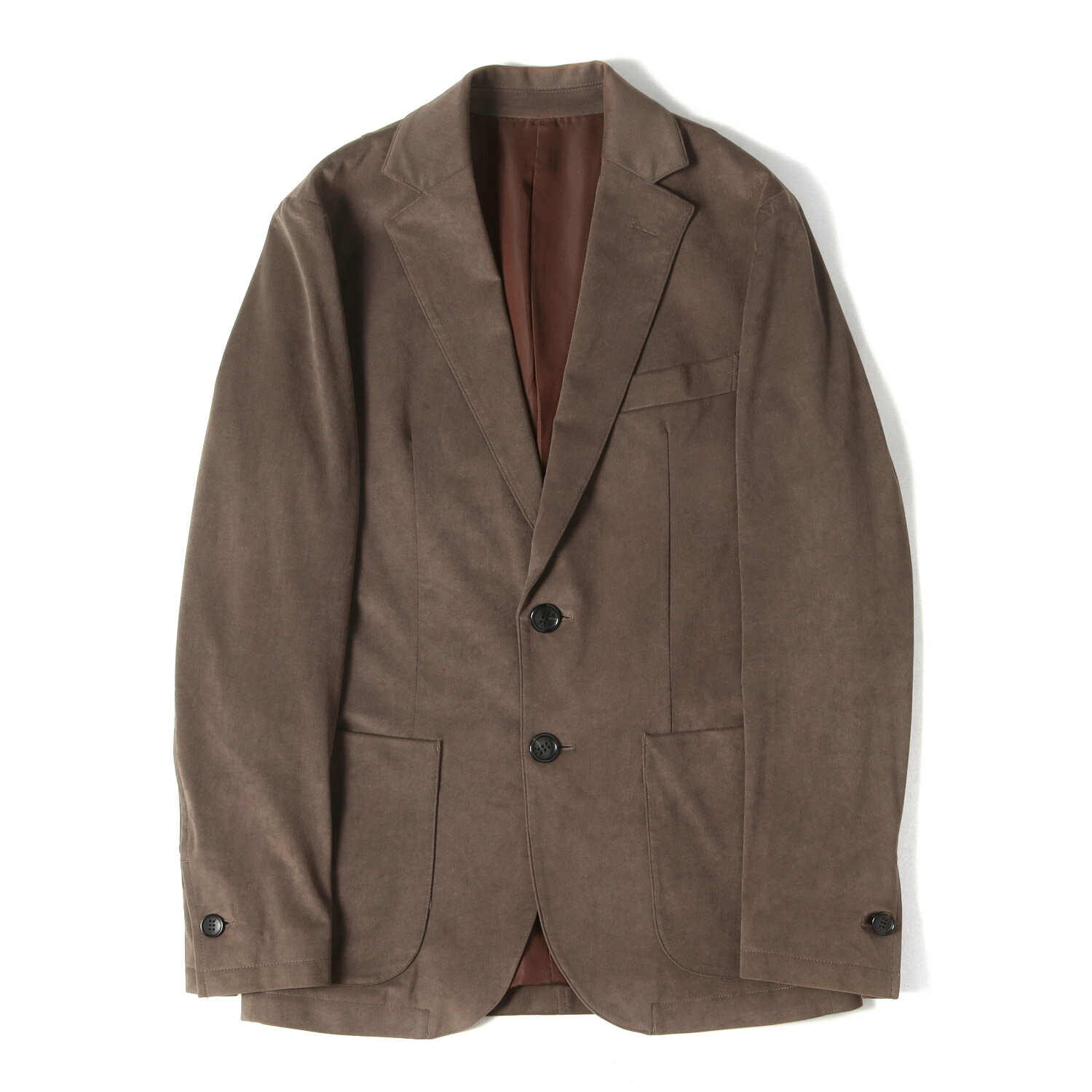 Other - AKM エイケイエム ジャケット ブラウン サイズ:S | 23AW ストレッチ エコスエード イージー ジャケット (STRETCH ECO SUEDE SWING EASY JACKET) | アウター ブレザー 上着 日本製【メンズ】【中古】【K4808】
