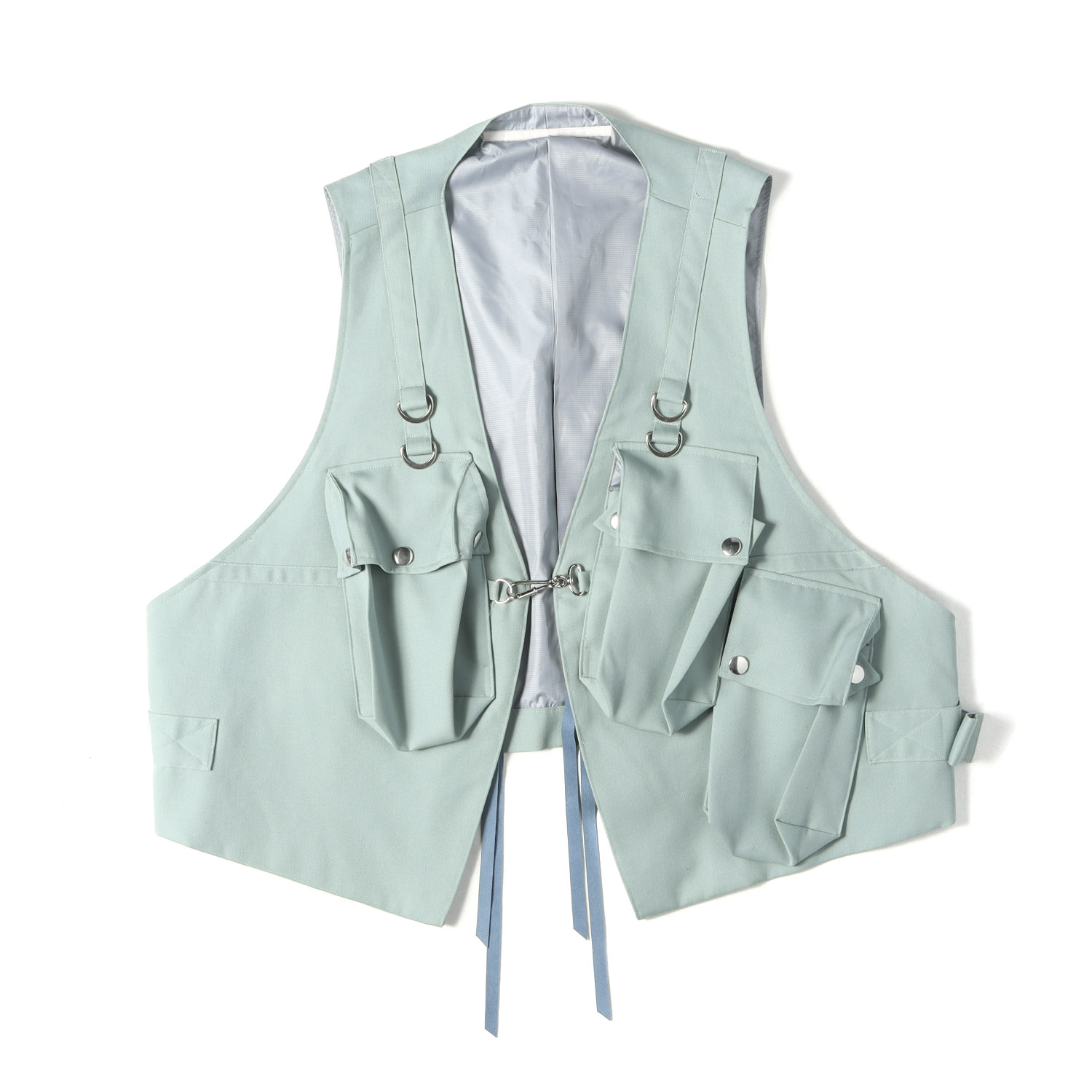 Wool - Tamme タム ベスト セージグリーン サイズ:FREE | 25SS ユーティリティーベスト (M60 Vest) | トップス レイヤード コーデ 日本製【メンズ】【K4820】
