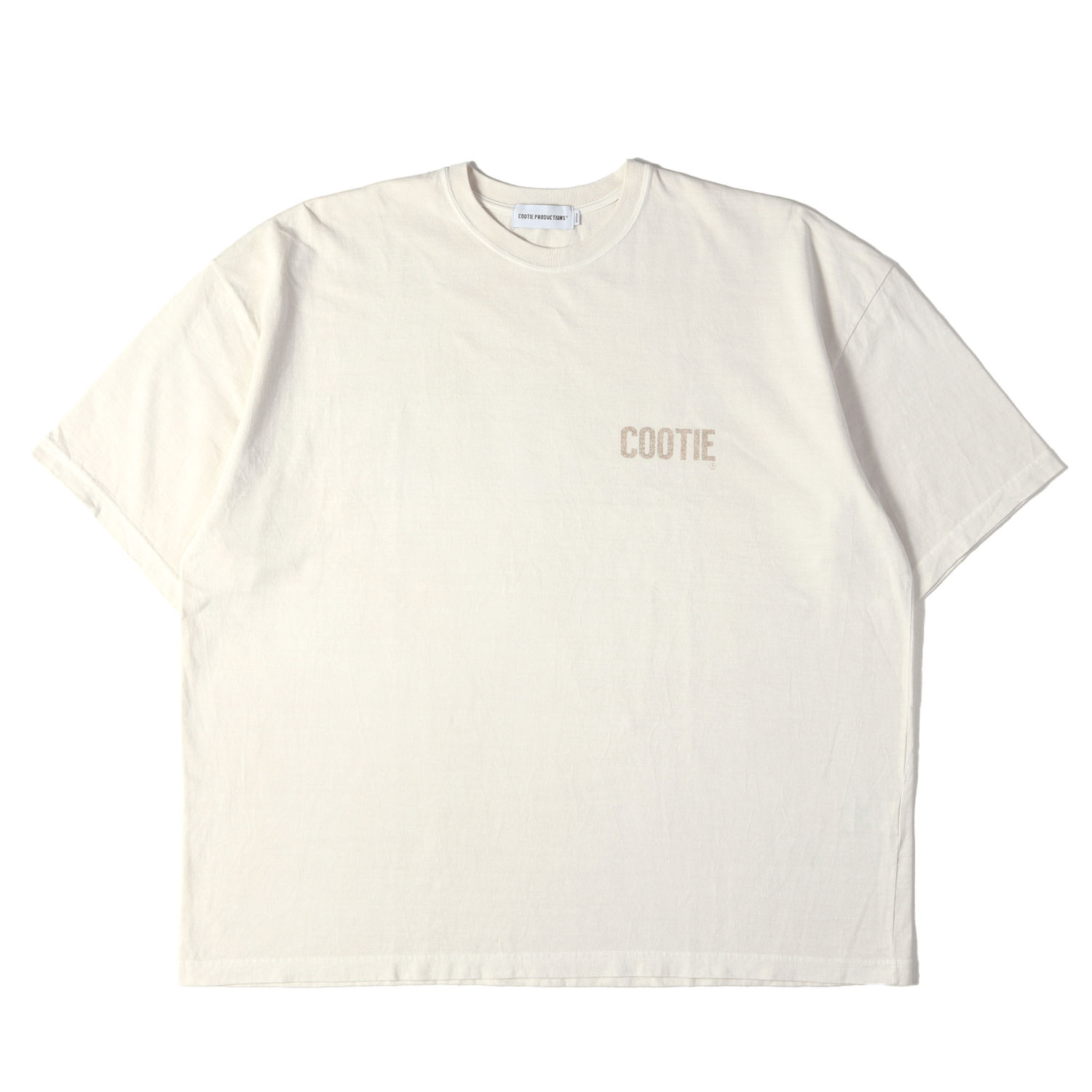 COOTIE クーティー Tシャツ アイボリー サイズ:M | 25SS ピグメントダイ加工 オーバーサイズ Tシャツ(Pigment Dyed S/S Tee) | トップス カットソー 半袖【メンズ】【中古】【K4851】 2