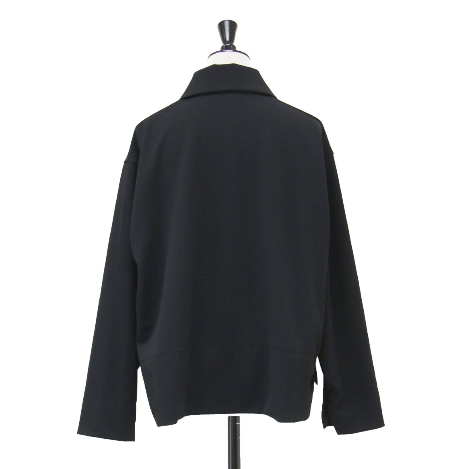 ブランド古着のBEEGLE by Boo-BeeのFLORENT フローレント カットソー ブラック 黒 サイズ:00(S) | 25春夏 ポロネック トップス / プルオーバー カットソー 長袖 襟付き ワイド | 日本製【レディース】【中古】【K4896】｜アングル2