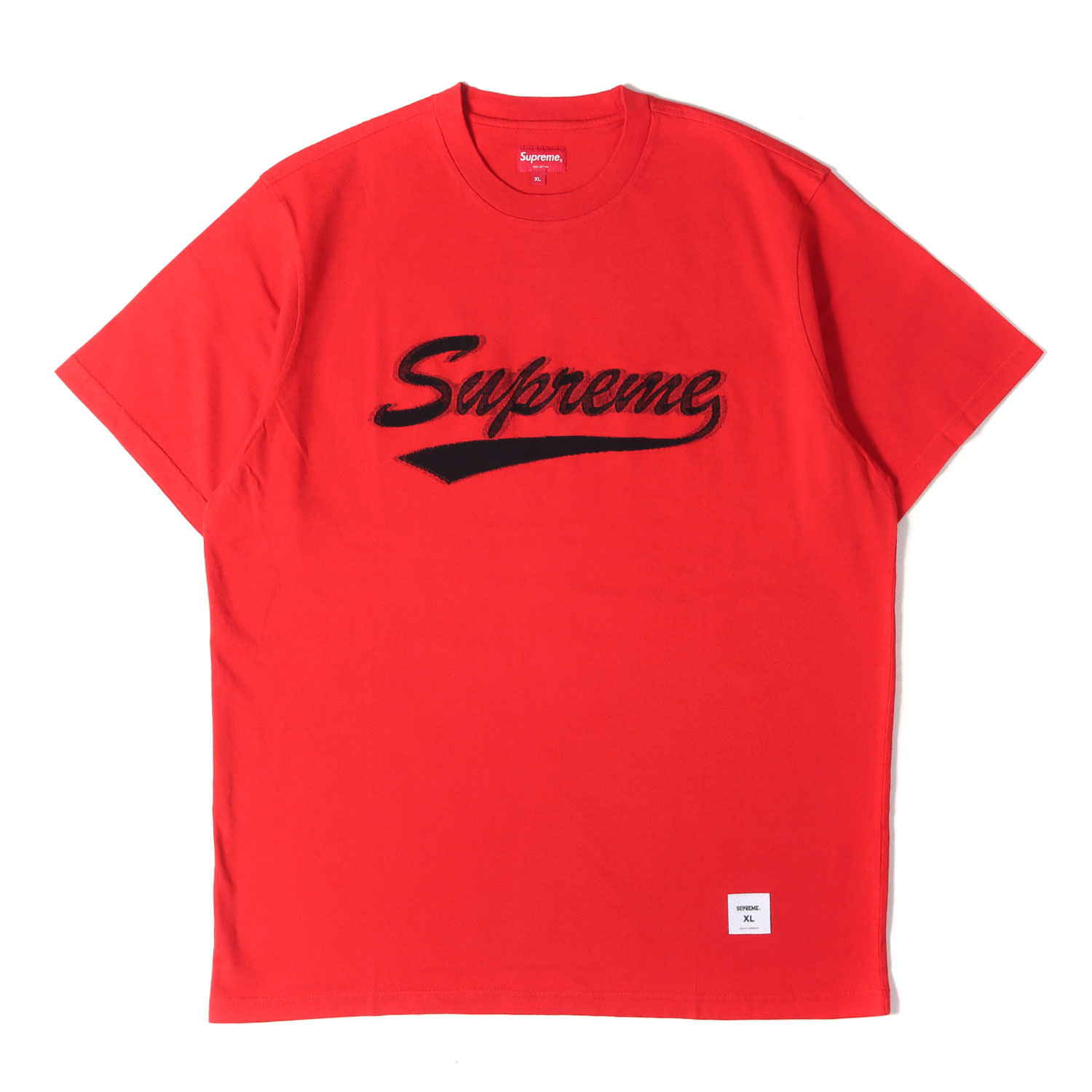 Supreme シュプリーム Tシャツ レッド サイズ:XL | 20SS インターシャ スクリプトロゴ Tシャツ(Intarsia Script S/S Top) | トップス カットソー 半袖