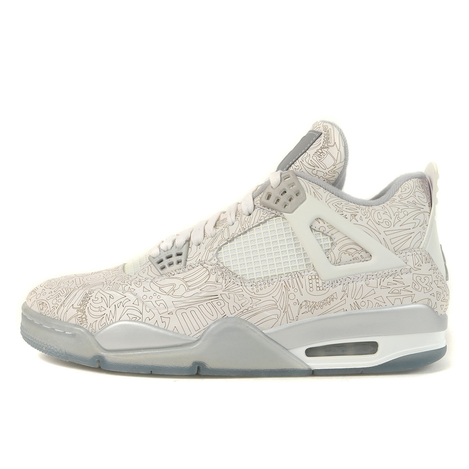 NIKE ナイキ サイズ:US10(28cm) | AIR JORDAN 4 RETRO LASER (705333-105) ホワイト×クローム | シューズ 靴 スニーカー