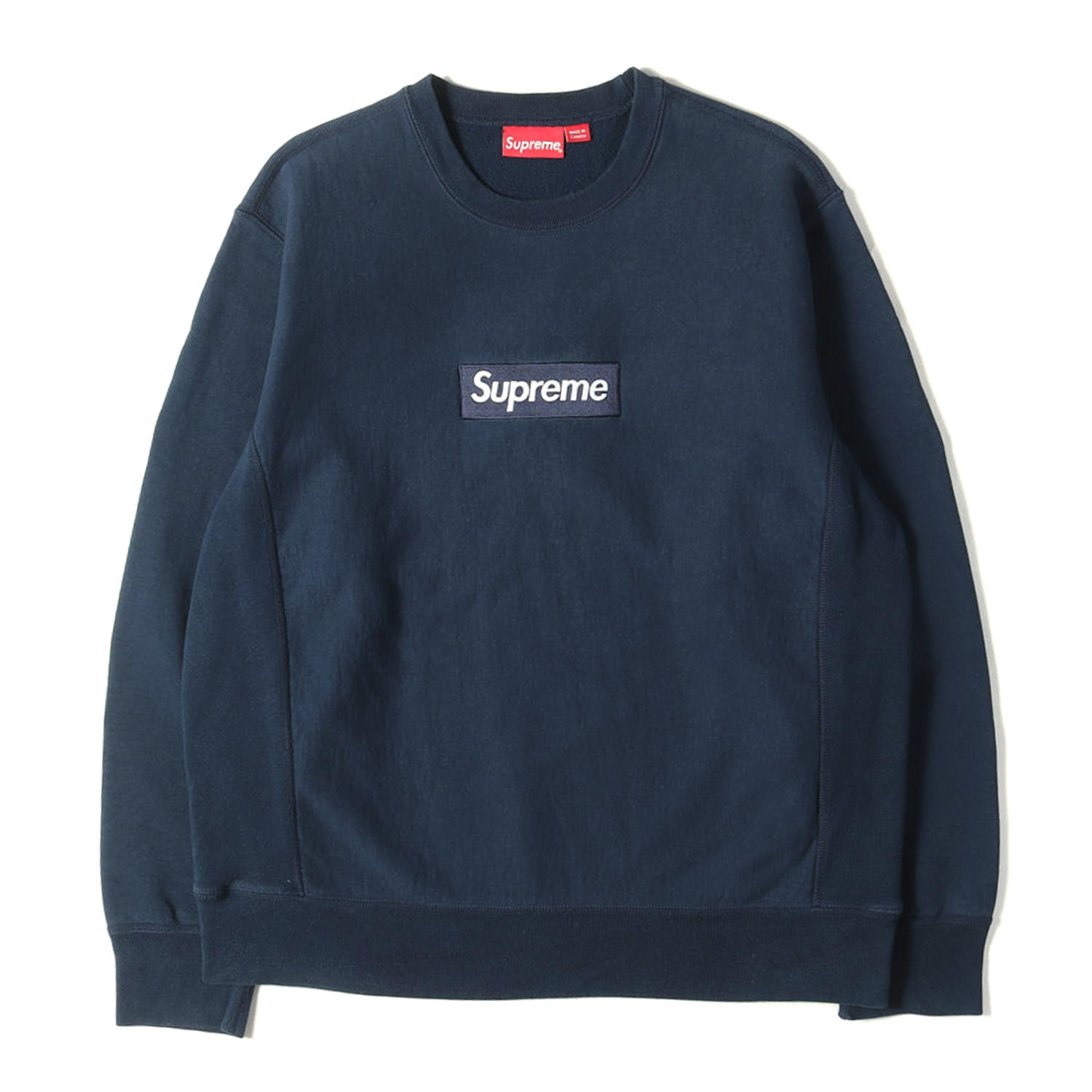 Rakuten - Supreme シュプリーム スウェット ネイビー 紺 サイズ:L | OXロゴ クルーネック スウェット(Box Logo Crewneck Sweatshirt) | トップス トレーナー【メンズ】【中古】【K4844】