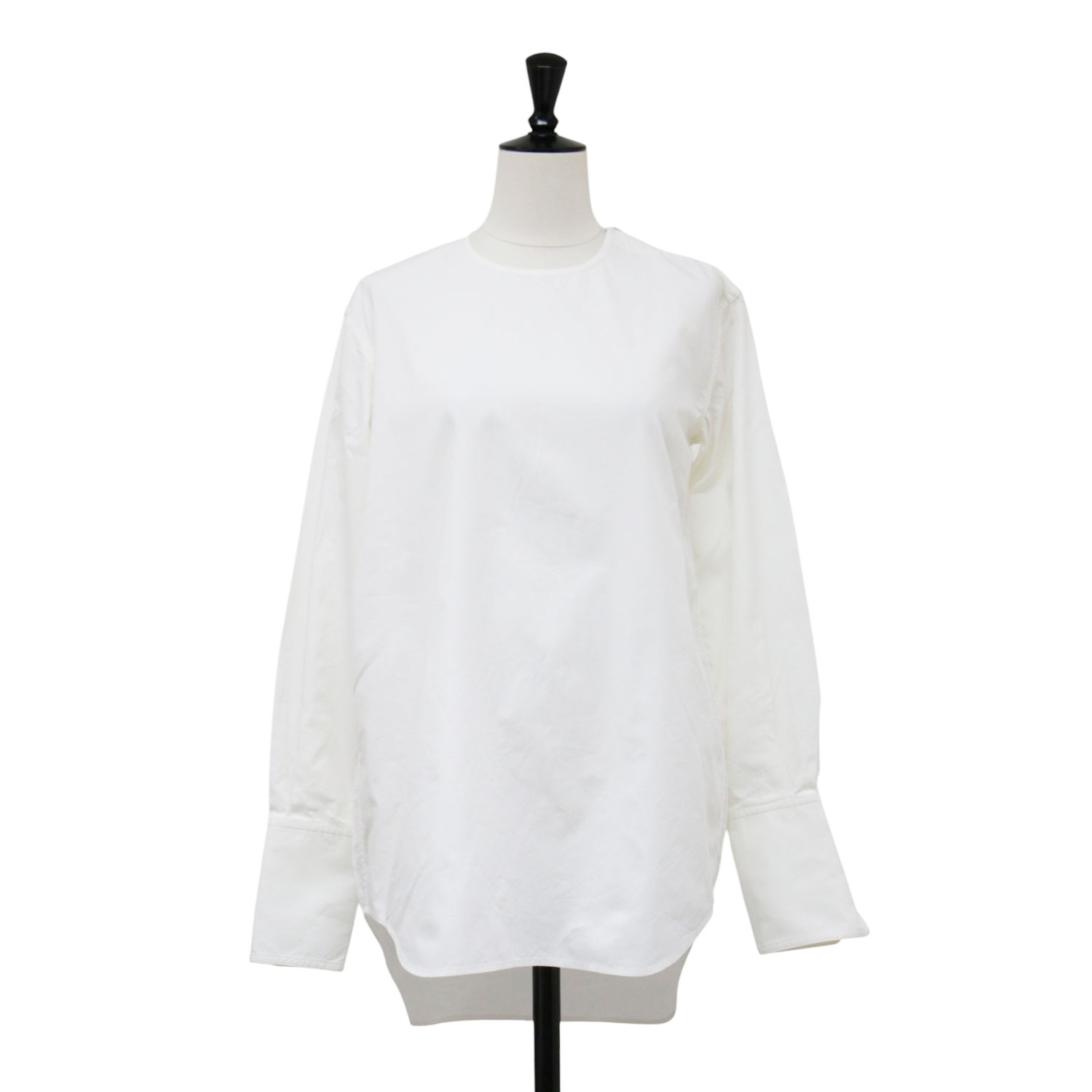 Rakuten - CELINE セリーヌ ブラウス ホワイト 白 サイズ:34(XS) | ショルダー ジップ 長袖 ブラウス / シャツ クルーネック コットン シルク フィービー期 | トップス【レディース】【中古】【K4838】