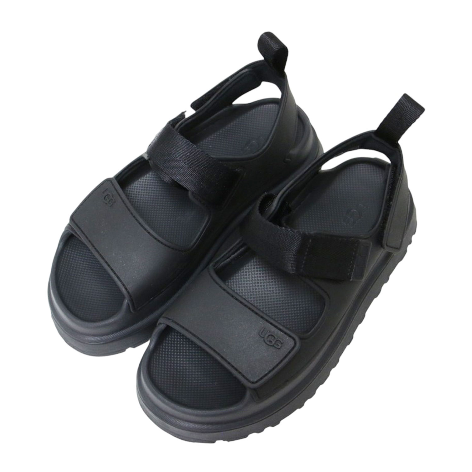 Rakuten - UGG アグ サンダル サイズ:US6(23.0cm) | 26春夏 ゴールデングロウ サンダル | GoldenGlow Sandal W | プラットフォーム ダブルストラップ | ブラック 黒 | ブランド シューズ 靴【レディース】【中古】【K4838】