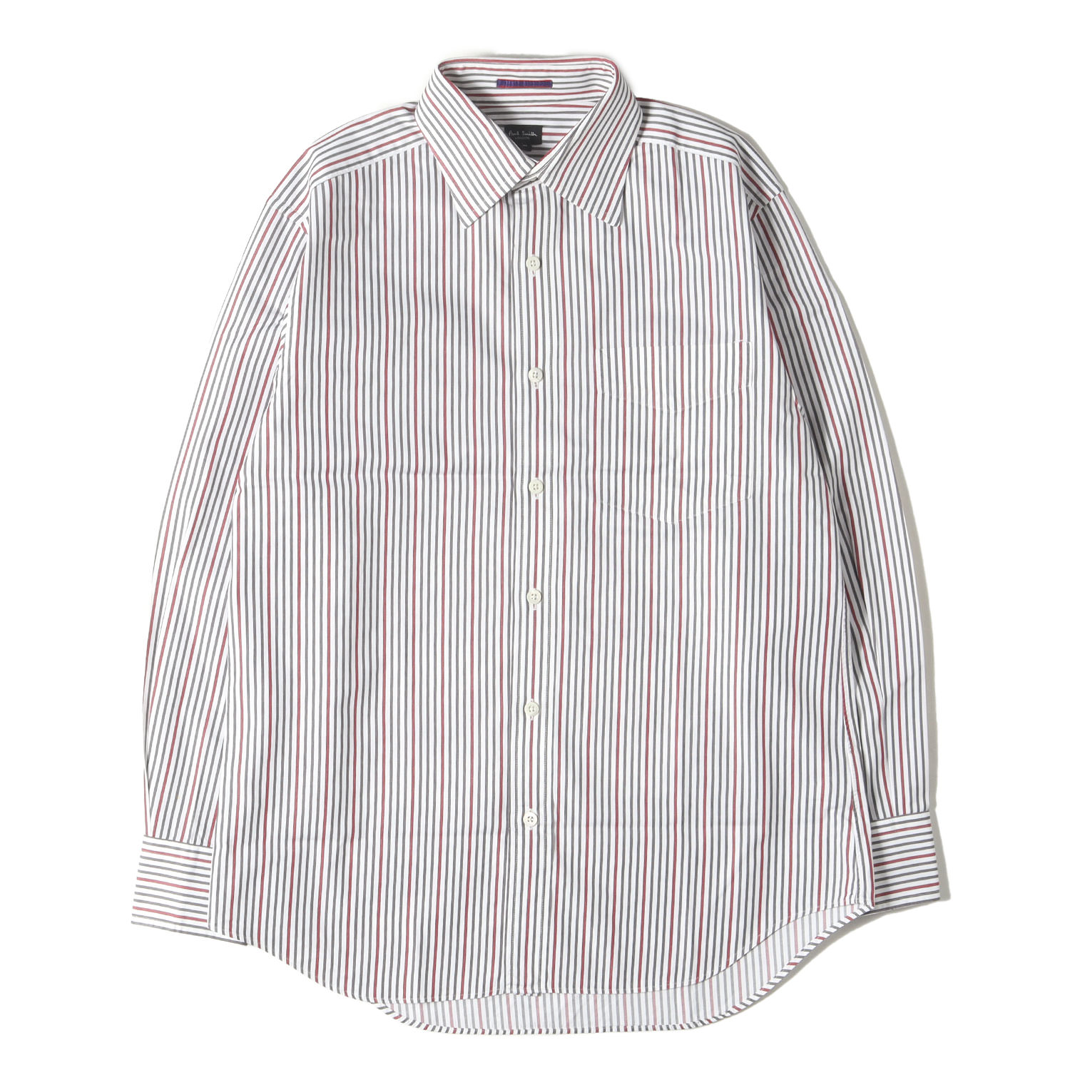 Rakuten - Paul Smith ポールスミス シャツ ホワイト レッド チャコール サイズ:M | カフス裏 タータンチェック ストライプ ブロード ドレス シャツ (203110 D205) | コンバーチブルカフス LONDON | トップス カジュアルシャツ 長袖【メンズ】【中古】【美品】【K4852】
