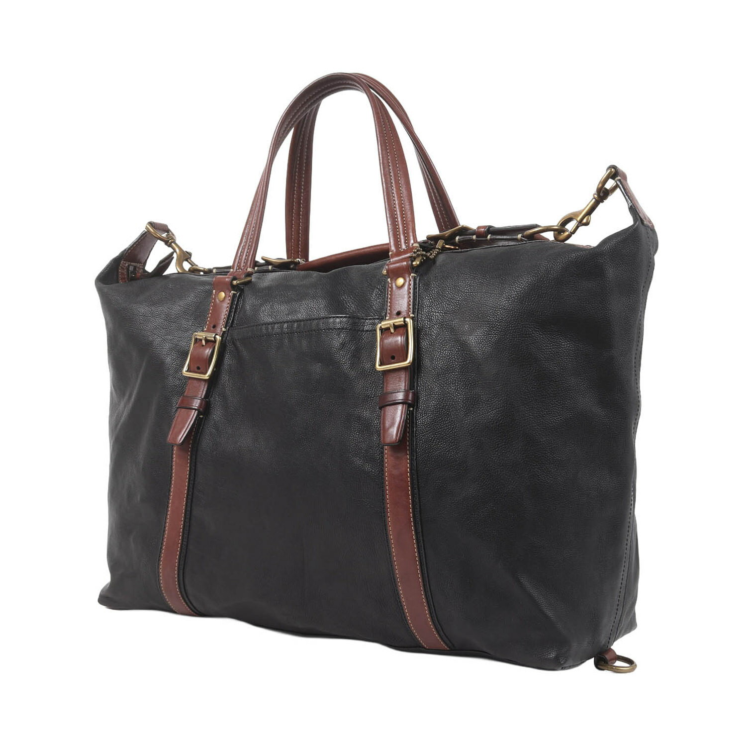 Rakuten - COACH コーチ バッグ ブラック ブラウン | 2WAY ハリソンラージ ショルダー トートバッグ (Harrison Large Ziptop Satchel) | ブランド カバン【メンズ】【中古】【K4846】