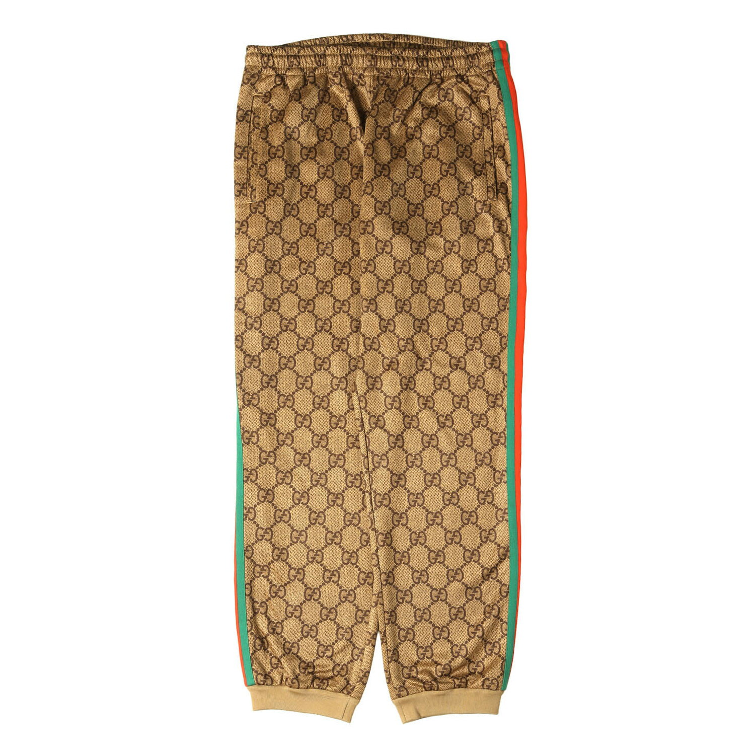 gucci///////////////\' - GUCCI グッチ パンツ ブラウン系 サイズ:M | アレッサンドロ・ミケーレ期 | GG テクニカルジャージー トラック パンツ | イタリア製 | ボトムス ズボン【メンズ】【中古】【美品】【K4852】