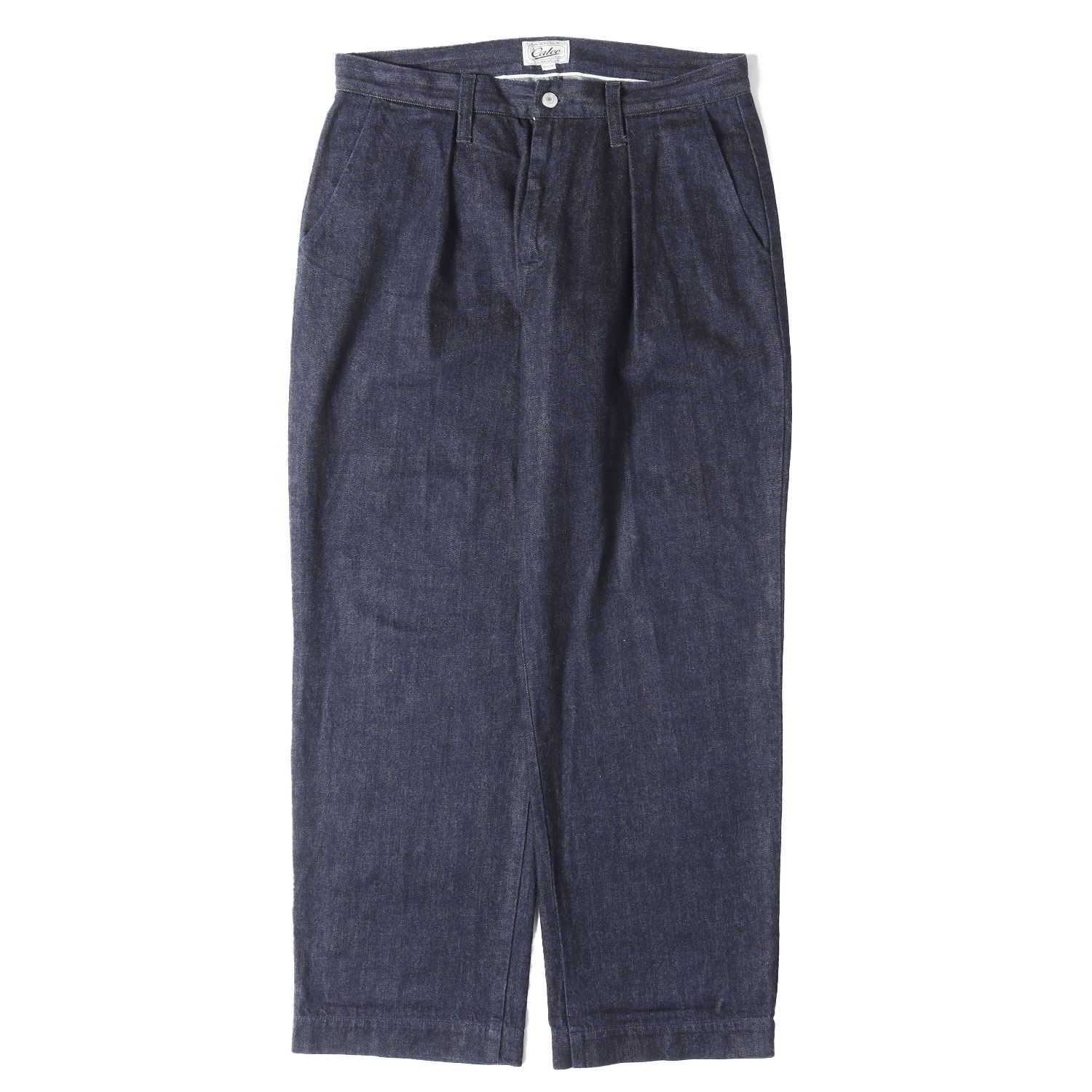 Rakuten - CALEE キャリー パンツ インディゴブルー サイズ:M | 25AW 1タック デニム トラウザーパンツ(VINTAGE REPRODUCT DENIM TUCK TROUSERS) | ボトムス ジーンズ ジーパン ズボン【メンズ】【中古】【K4842】
