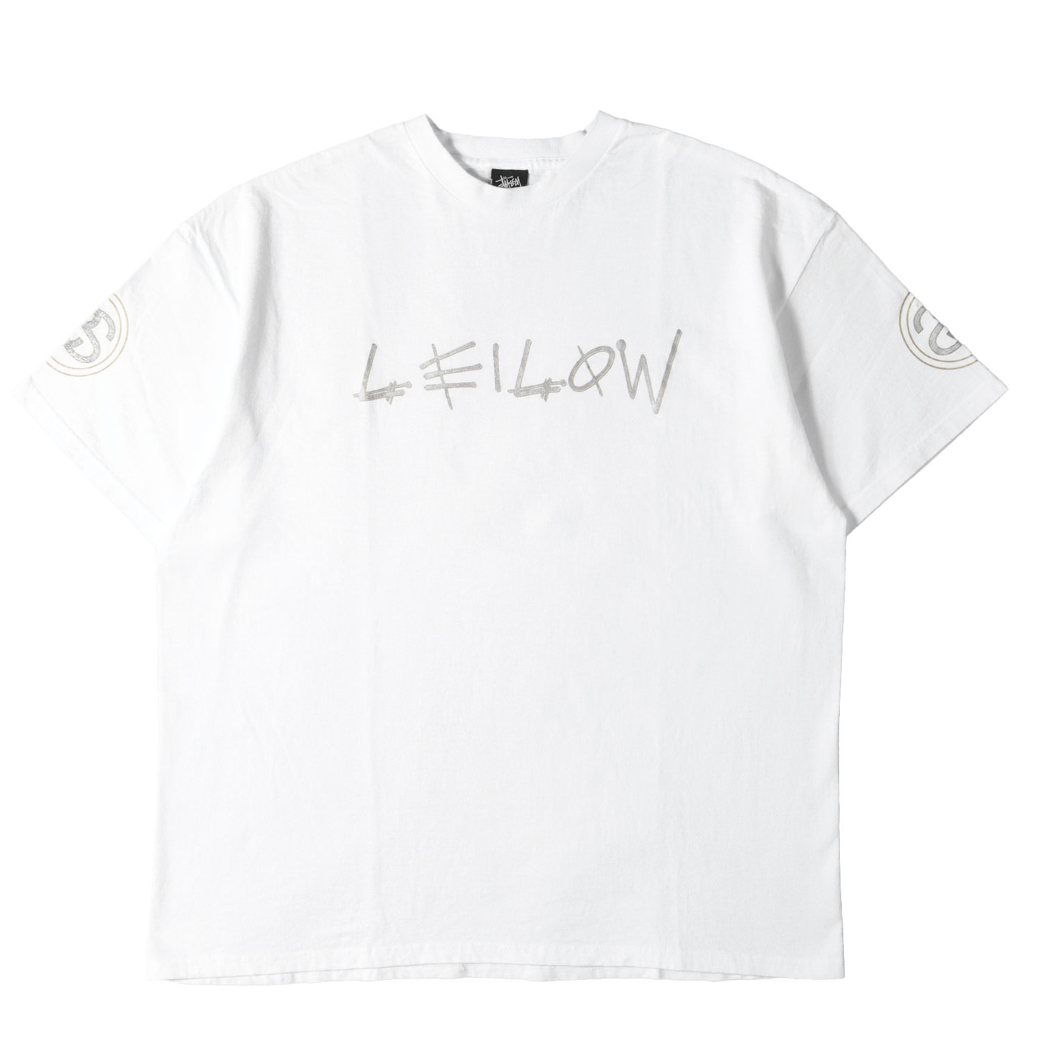 Rakuten - STUSSY ステューシー Tシャツ ホワイト 白 サイズ:XL | 00s LEILOW ショーンフォントロゴ Tシャツ | トップス カットソー 半袖 コラボ【メンズ】【中古】【K4843】