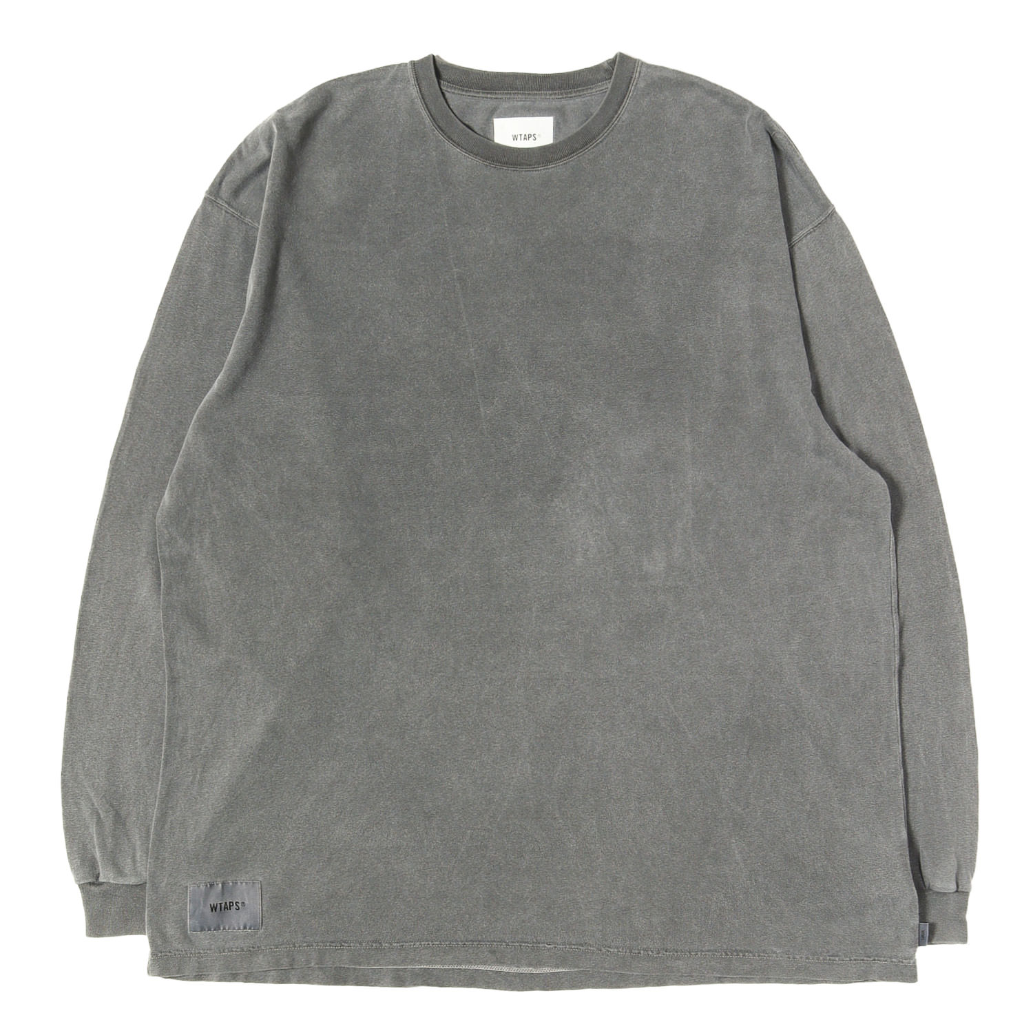 乐天商城 - WTAPS ダブルタップス Tシャツ ブラック 黒 サイズ:L | 23SS オーバーダイ加工 ロングスリーブ Tシャツ (AII 02 / LS / COTTON. SIGN) | トップス カットソー 長袖【メンズ】【中古】【K4850】