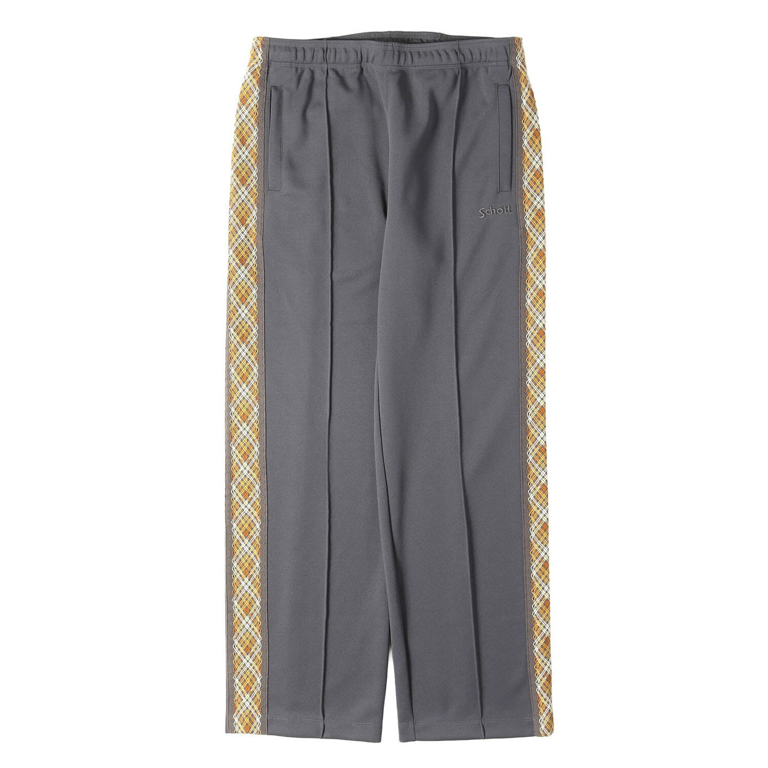 乐天商城 - Schott ショット パンツ チャコール サイズ:L | 23AW テーピングライン ジャージ トラックパンツ (TAPING JERSEY TRACK PANTS) | ボトムス ズボン【メンズ】【K4853】