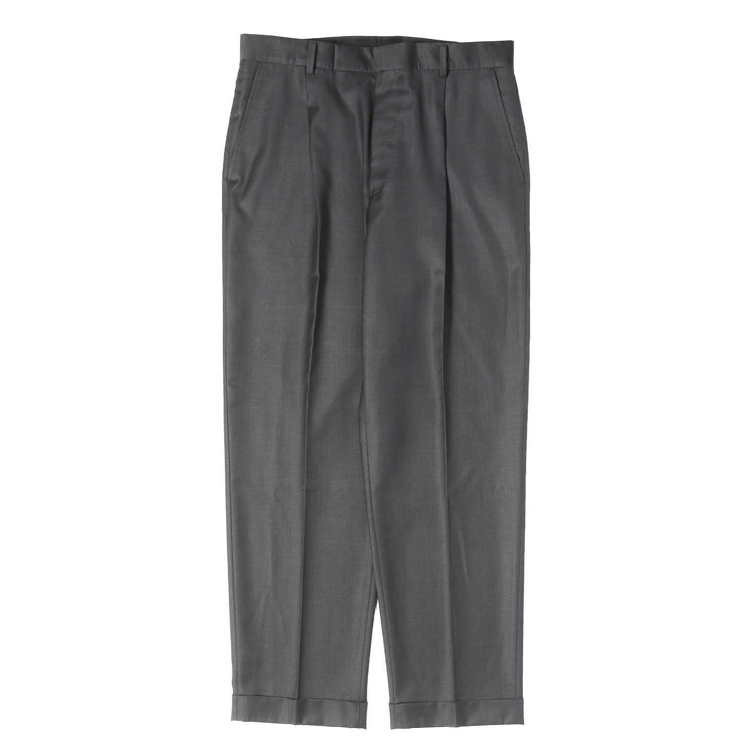 乐天商城 - WACKO MARIA ワコマリア パンツ グレー サイズ:XL Ermenegildo Zegna プリーツ ウール スラックスパンツ (PLEATED TROUSERS) 日本製 ボトムス ズボン【メンズ】【中古】【美品】【K4853】