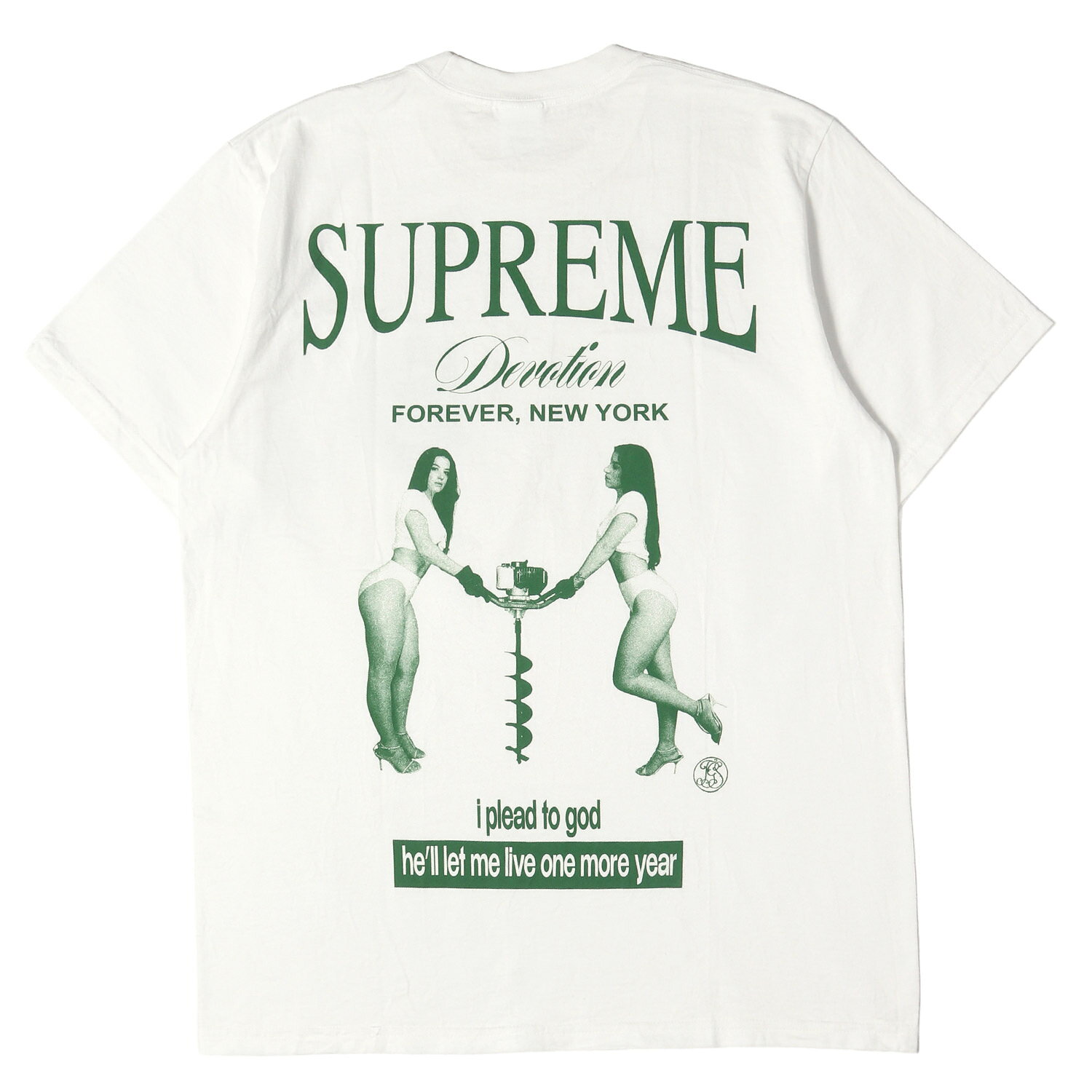 Supreme シュプリーム Tシャツ ホワイト 白 サイズ:M 25AW レディー グラフィック クルーネック Tシャツ Devotion Tee トップス カットソー 半袖